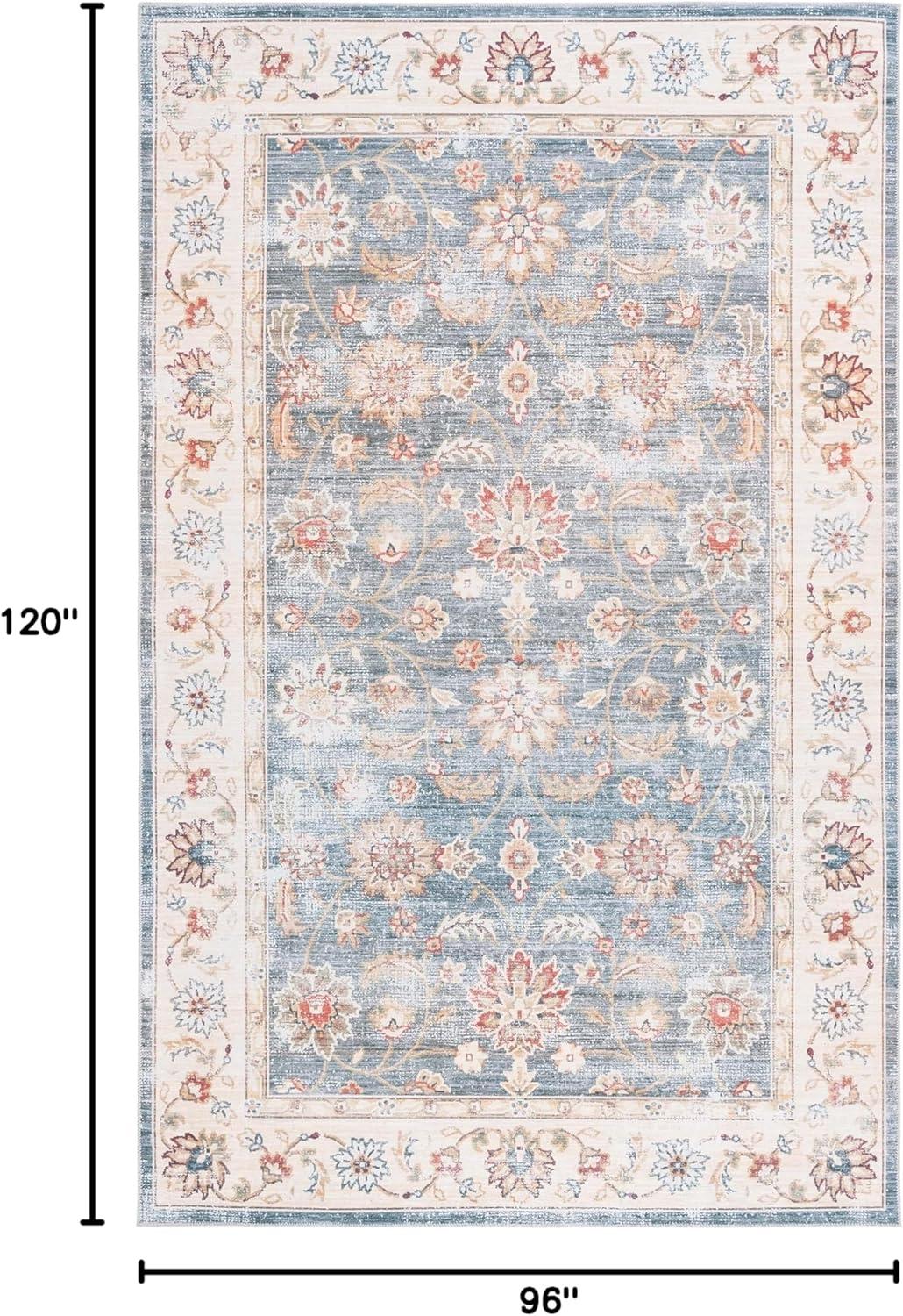 image:imageSAFAVIEH Washable Rug Arizona Collection 5 x 8 Green amp Beige Slip Resistant amp Easy to Clean Ideal for Living Room Bedroom Home Office Dining Space ARZ112YGreenBeige