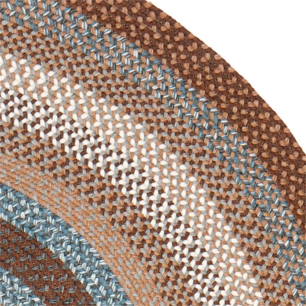 image:imageSAFAVIEH Washable Rug Outdoor Braided Collection 8 x 10 Brown amp Multi Handmade amp Reversible NonShedding amp Easy to Clean Ideal for Patio Backyard Mudroom BRD313ABrownMulti