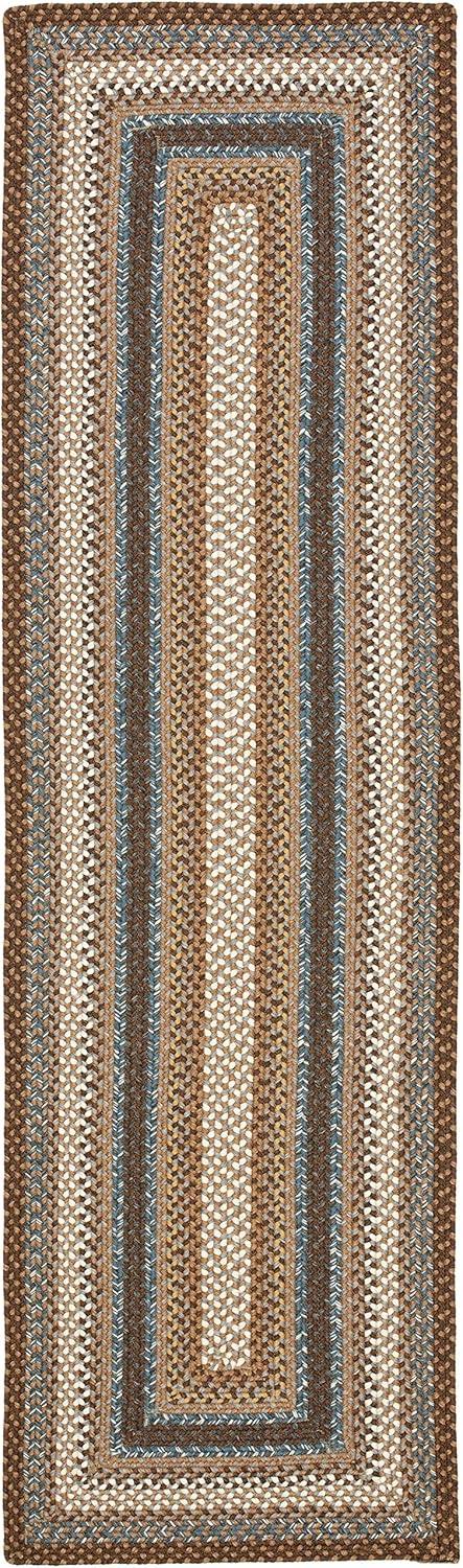image:imageSAFAVIEH Washable Rug Outdoor Braided Collection 8 x 10 Brown amp Multi Handmade amp Reversible NonShedding amp Easy to Clean Ideal for Patio Backyard Mudroom BRD313ABrownMulti