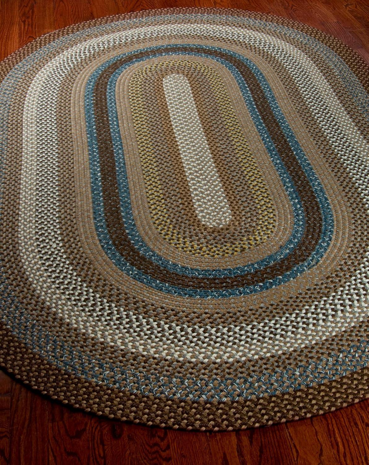 image:imageSAFAVIEH Washable Rug Outdoor Braided Collection 8 x 10 Brown amp Multi Handmade amp Reversible NonShedding amp Easy to Clean Ideal for Patio Backyard Mudroom BRD313ABrownMulti