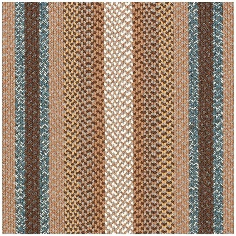 image:imageSAFAVIEH Washable Rug Outdoor Braided Collection 8 x 10 Brown amp Multi Handmade amp Reversible NonShedding amp Easy to Clean Ideal for Patio Backyard Mudroom BRD313ABrownMulti