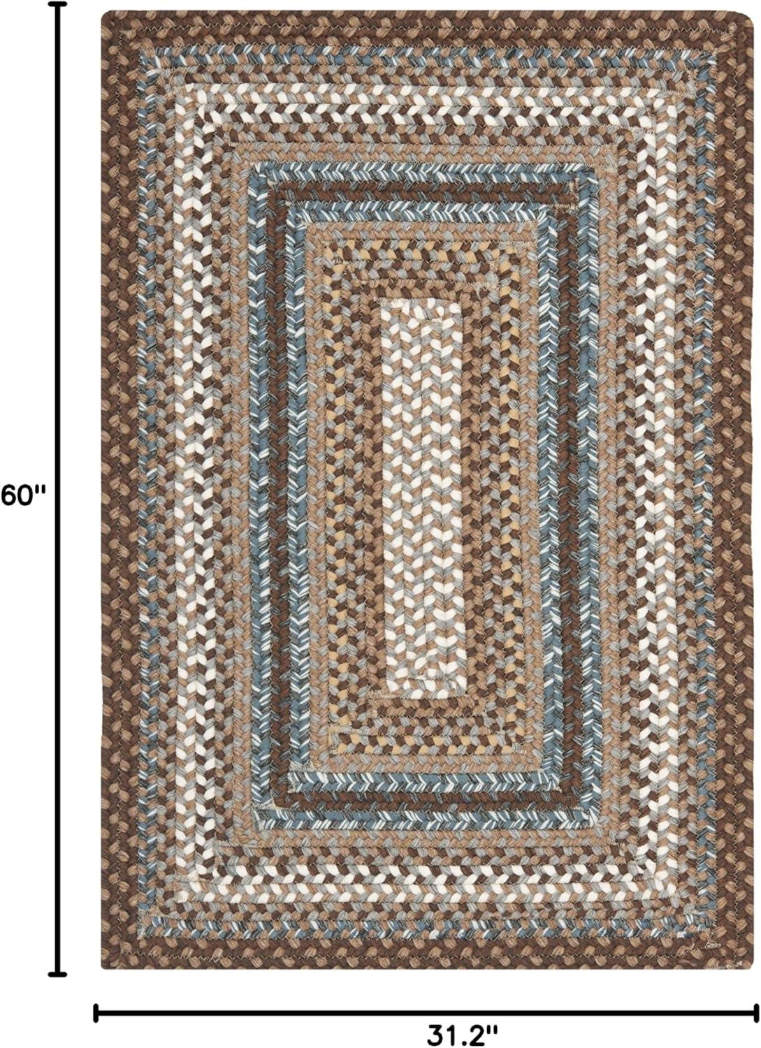 image:imageSAFAVIEH Washable Rug Outdoor Braided Collection 8 x 10 Brown amp Multi Handmade amp Reversible NonShedding amp Easy to Clean Ideal for Patio Backyard Mudroom BRD313ABrownMulti