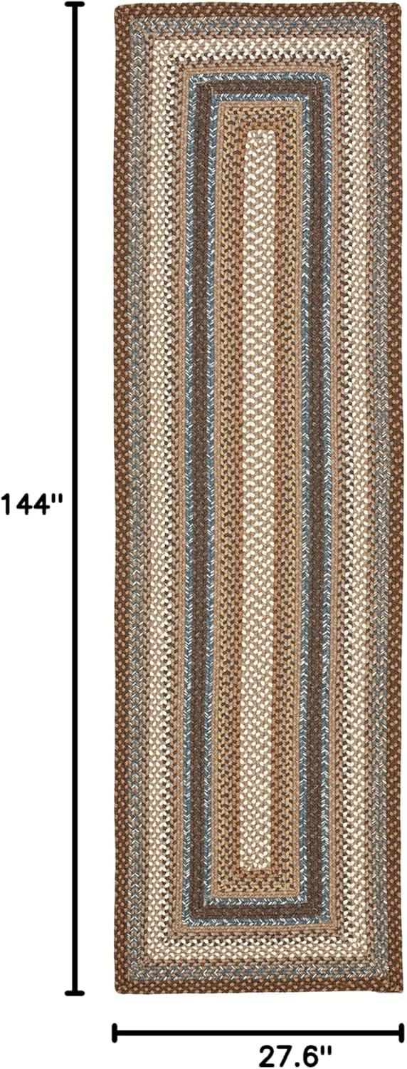 image:imageSAFAVIEH Washable Rug Outdoor Braided Collection 8 x 10 Brown amp Multi Handmade amp Reversible NonShedding amp Easy to Clean Ideal for Patio Backyard Mudroom BRD313ABrownMulti