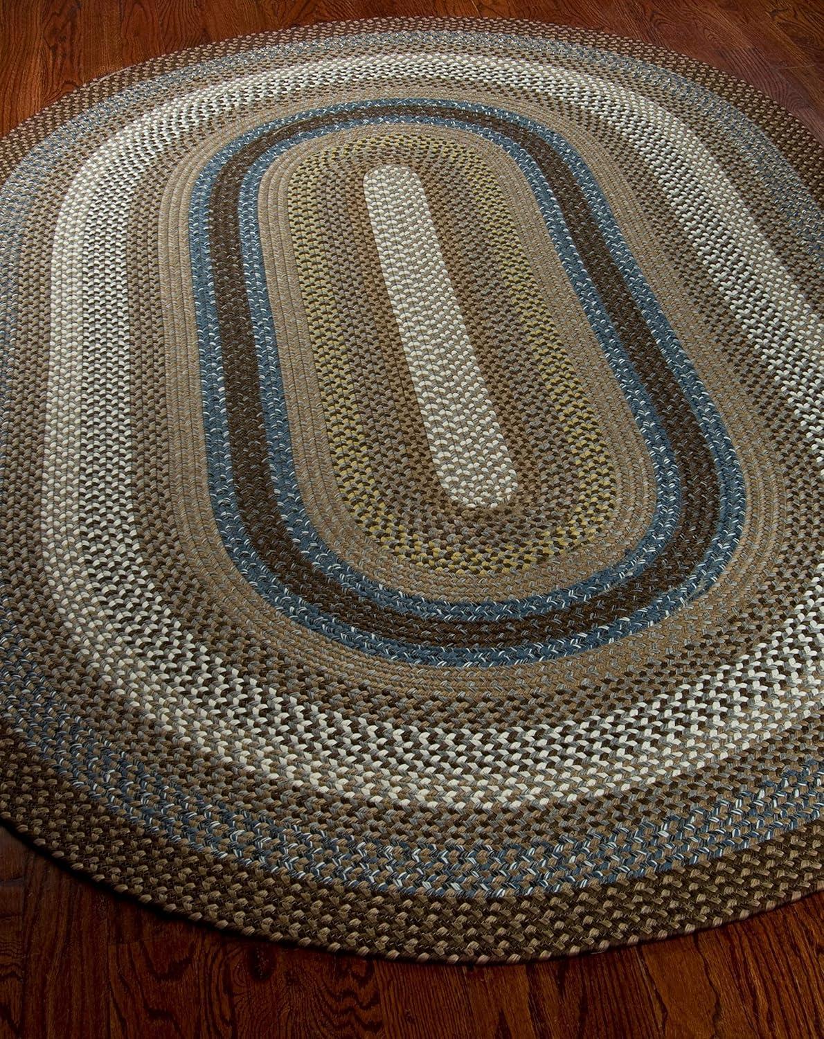 image:imageSAFAVIEH Washable Rug Outdoor Braided Collection 8 x 10 Brown amp Multi Handmade amp Reversible NonShedding amp Easy to Clean Ideal for Patio Backyard Mudroom BRD313ABrownMulti