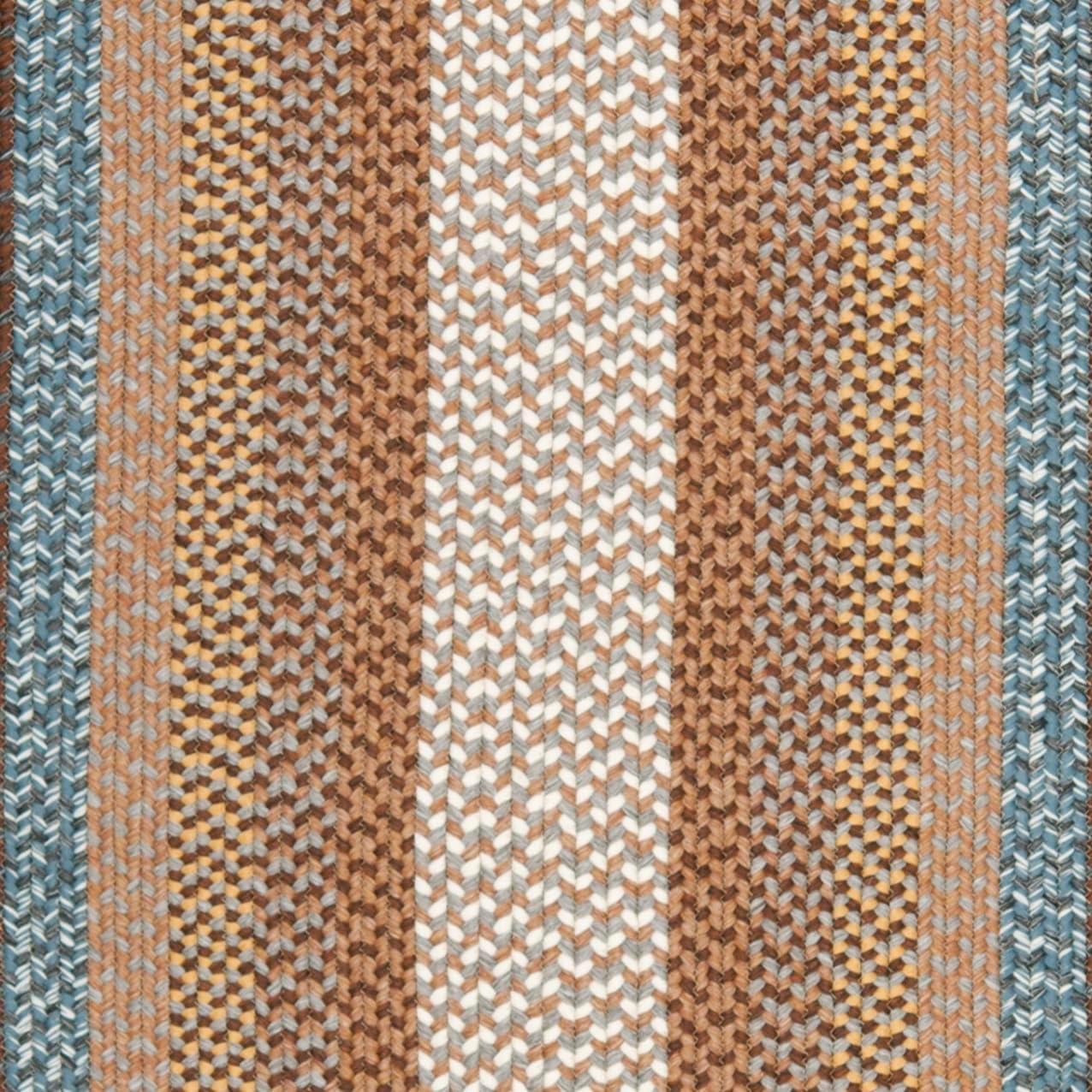 image:imageSAFAVIEH Washable Rug Outdoor Braided Collection 8 x 10 Brown amp Multi Handmade amp Reversible NonShedding amp Easy to Clean Ideal for Patio Backyard Mudroom BRD313ABrownMulti