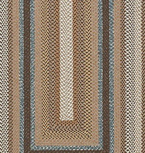 image:imageSAFAVIEH Washable Rug Outdoor Braided Collection 8 x 10 Brown amp Multi Handmade amp Reversible NonShedding amp Easy to Clean Ideal for Patio Backyard Mudroom BRD313ABrownMulti