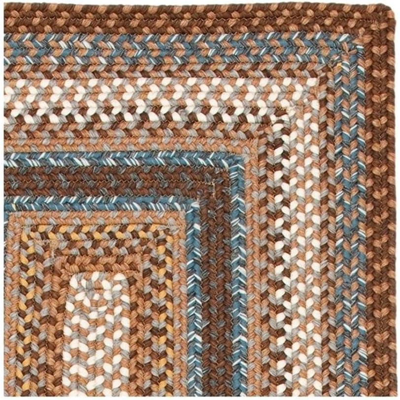 image:imageSAFAVIEH Washable Rug Outdoor Braided Collection 8 x 10 Brown amp Multi Handmade amp Reversible NonShedding amp Easy to Clean Ideal for Patio Backyard Mudroom BRD313ABrownMulti