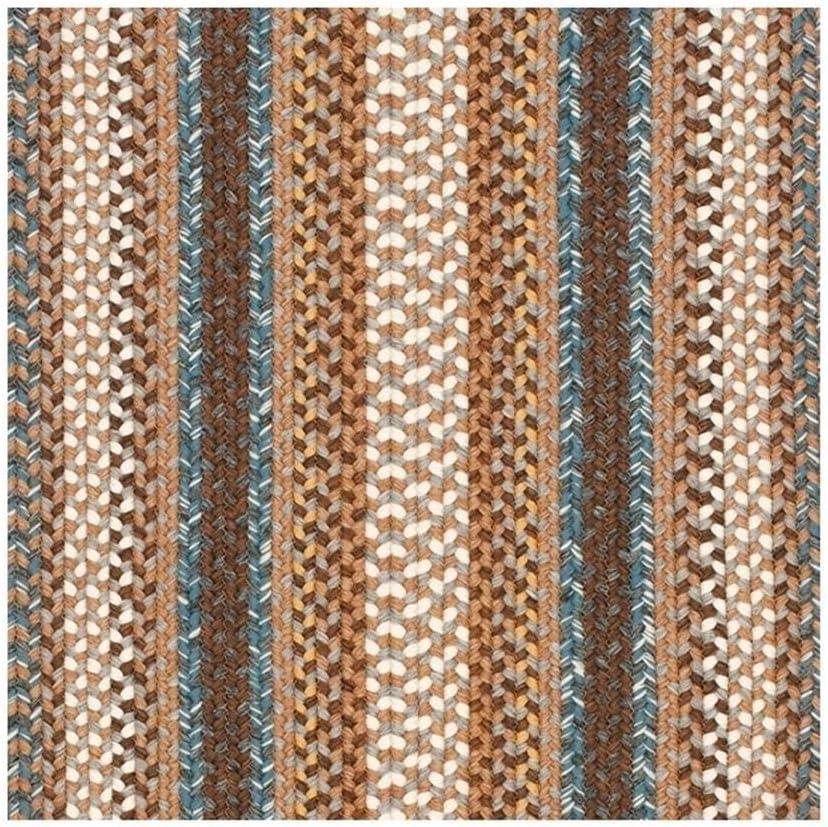 image:imageSAFAVIEH Washable Rug Outdoor Braided Collection 8 x 10 Brown amp Multi Handmade amp Reversible NonShedding amp Easy to Clean Ideal for Patio Backyard Mudroom BRD313ABrownMulti