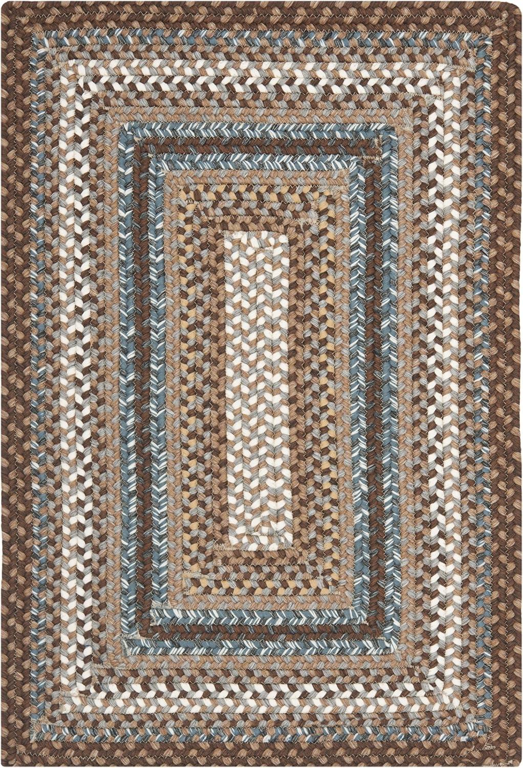 image:imageSAFAVIEH Washable Rug Outdoor Braided Collection 8 x 10 Brown amp Multi Handmade amp Reversible NonShedding amp Easy to Clean Ideal for Patio Backyard Mudroom BRD313ABrownMulti