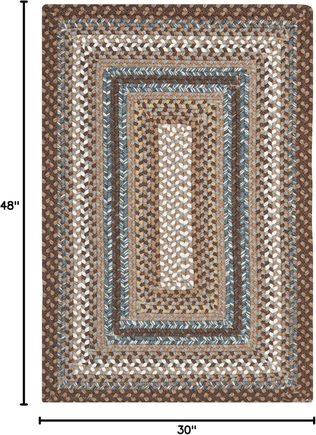 image:imageSAFAVIEH Washable Rug Outdoor Braided Collection 8 x 10 Brown amp Multi Handmade amp Reversible NonShedding amp Easy to Clean Ideal for Patio Backyard Mudroom BRD313ABrownMulti