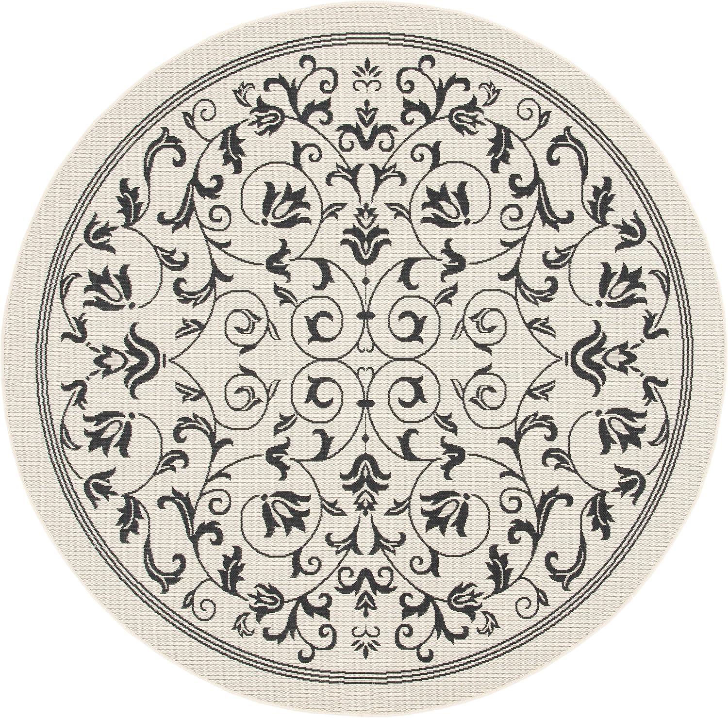 image:imageSAFAVIEH Washable Rug Outdoor Courtyard Collection 4 x 57 Terracotta amp Natural NonShedding amp Easy Cleaning Ideal for Patio Backyard Mudroom CY20983202SandBlack