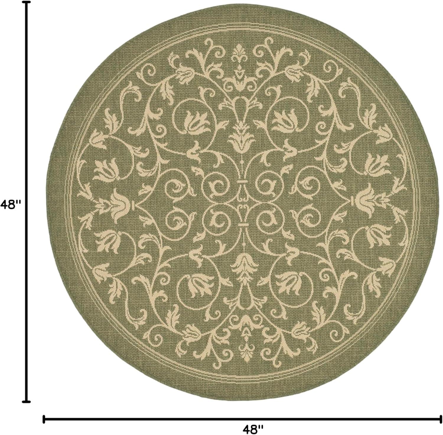 image:imageSAFAVIEH Washable Rug Outdoor Courtyard Collection 4 x 57 Terracotta amp Natural NonShedding amp Easy Cleaning Ideal for Patio Backyard Mudroom CY20983202OliveNatural