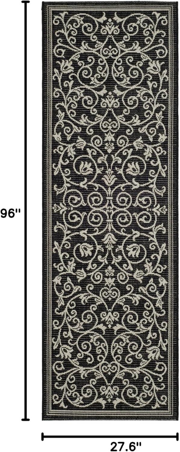 image:imageSAFAVIEH Washable Rug Outdoor Courtyard Collection 4 x 57 Terracotta amp Natural NonShedding amp Easy Cleaning Ideal for Patio Backyard Mudroom CY20983202BlackSand