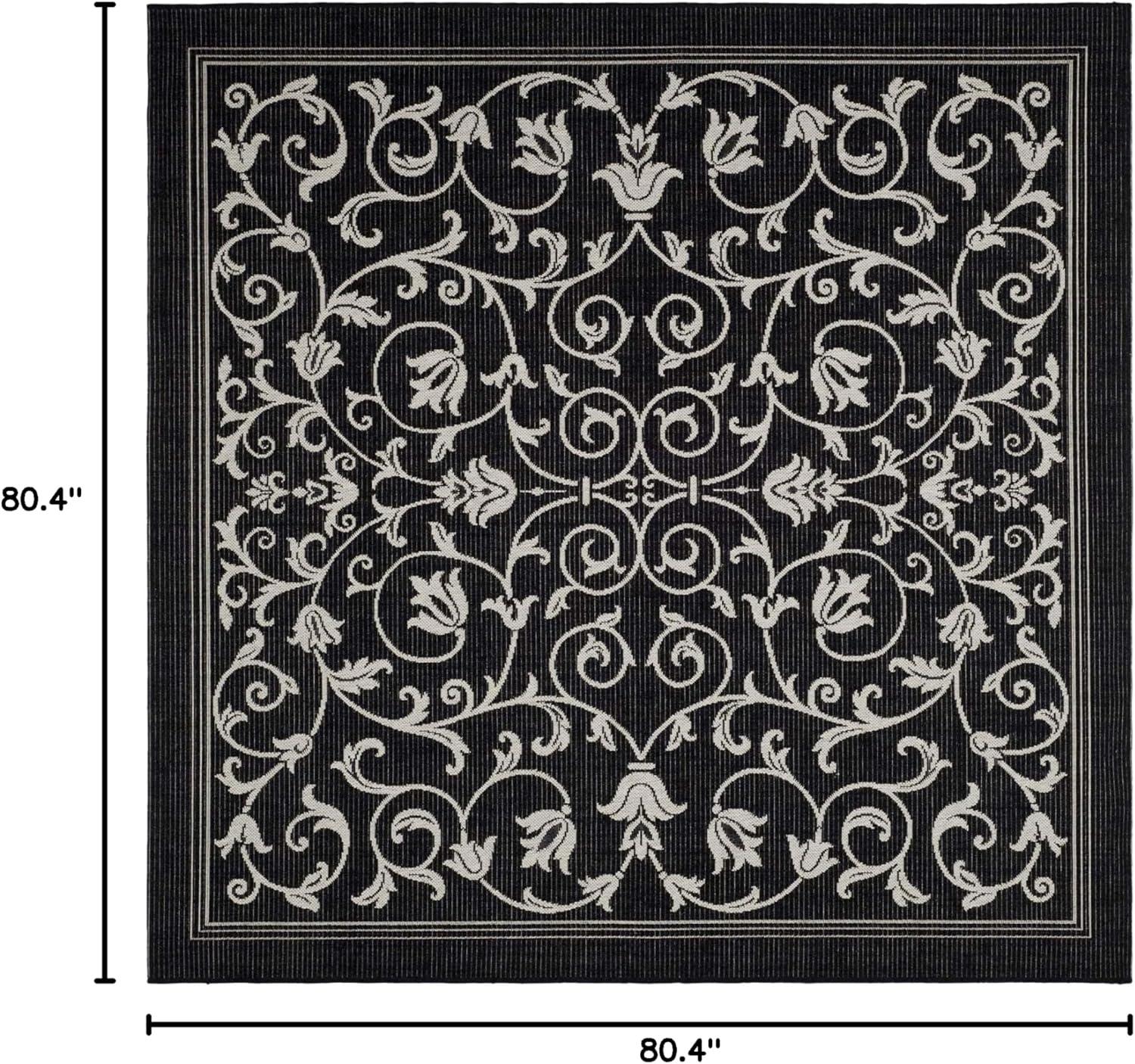 image:imageSAFAVIEH Washable Rug Outdoor Courtyard Collection 4 x 57 Terracotta amp Natural NonShedding amp Easy Cleaning Ideal for Patio Backyard Mudroom CY20983202BlackSand