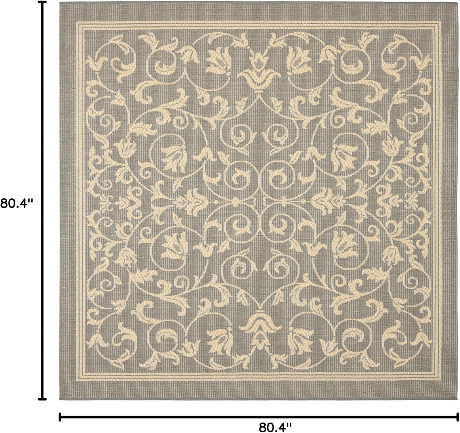 image:imageSAFAVIEH Washable Rug Outdoor Courtyard Collection 4 x 57 Terracotta amp Natural NonShedding amp Easy Cleaning Ideal for Patio Backyard Mudroom CY20983202GreyNatural