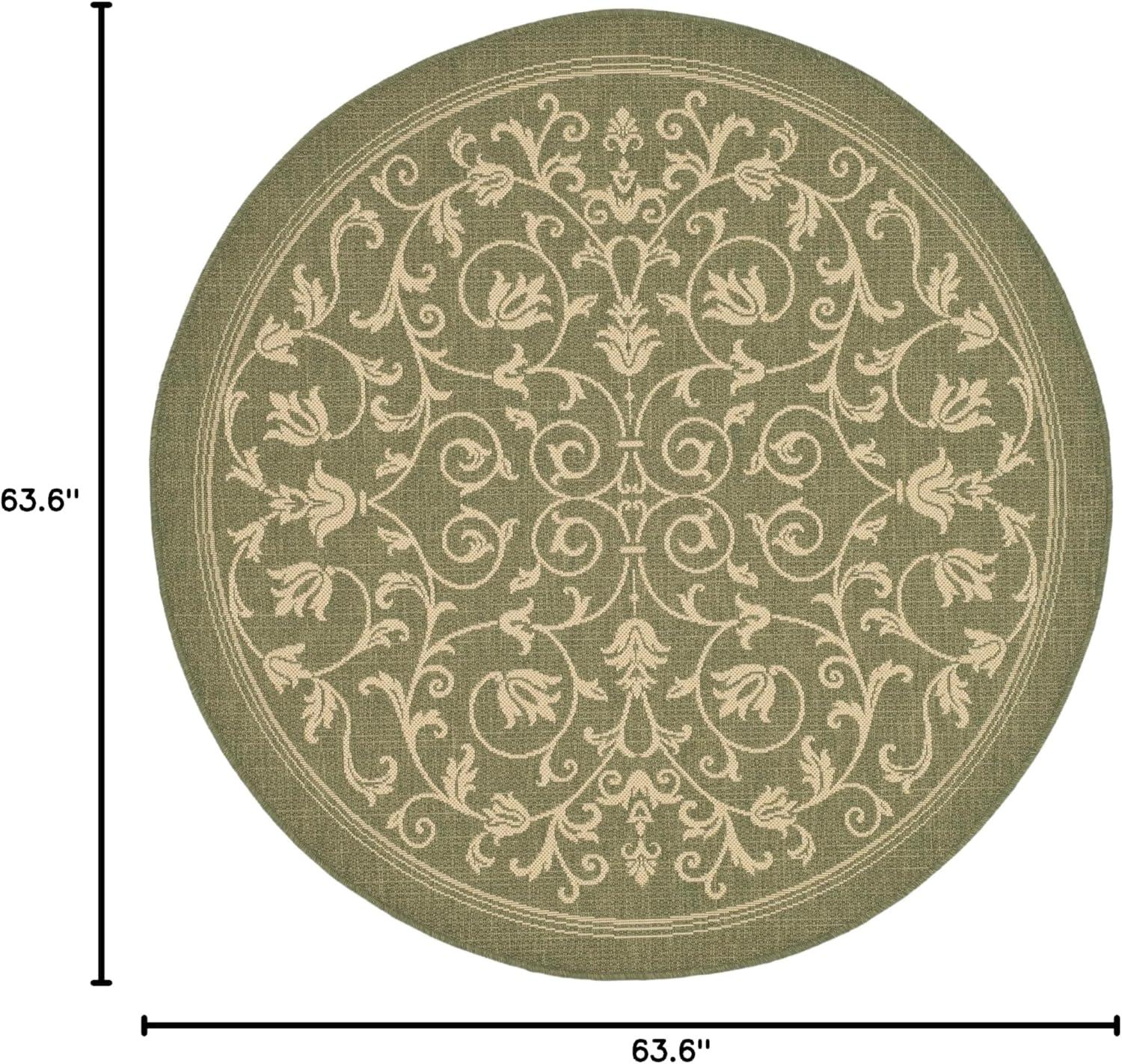 image:imageSAFAVIEH Washable Rug Outdoor Courtyard Collection 4 x 57 Terracotta amp Natural NonShedding amp Easy Cleaning Ideal for Patio Backyard Mudroom CY20983202NaturalOlive