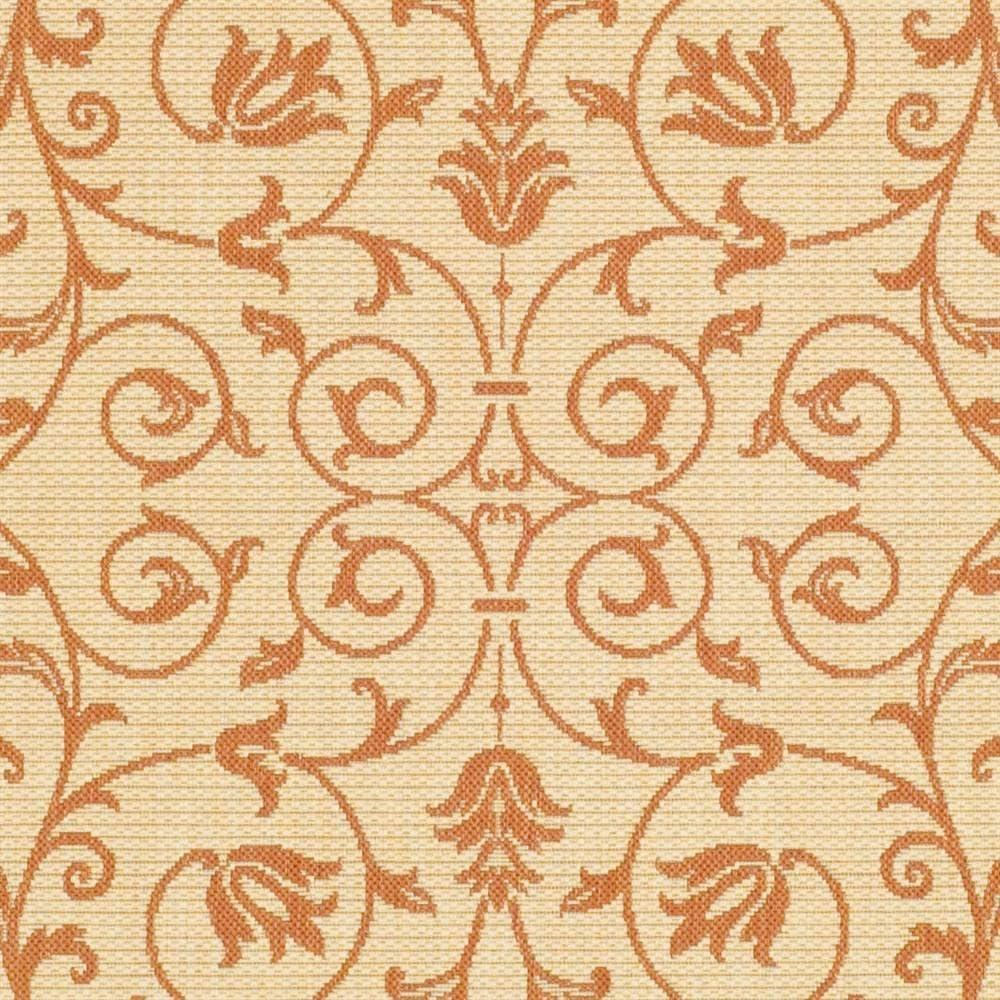 image:imageSAFAVIEH Washable Rug Outdoor Courtyard Collection 4 x 57 Terracotta amp Natural NonShedding amp Easy Cleaning Ideal for Patio Backyard Mudroom CY20983202NaturalTerra
