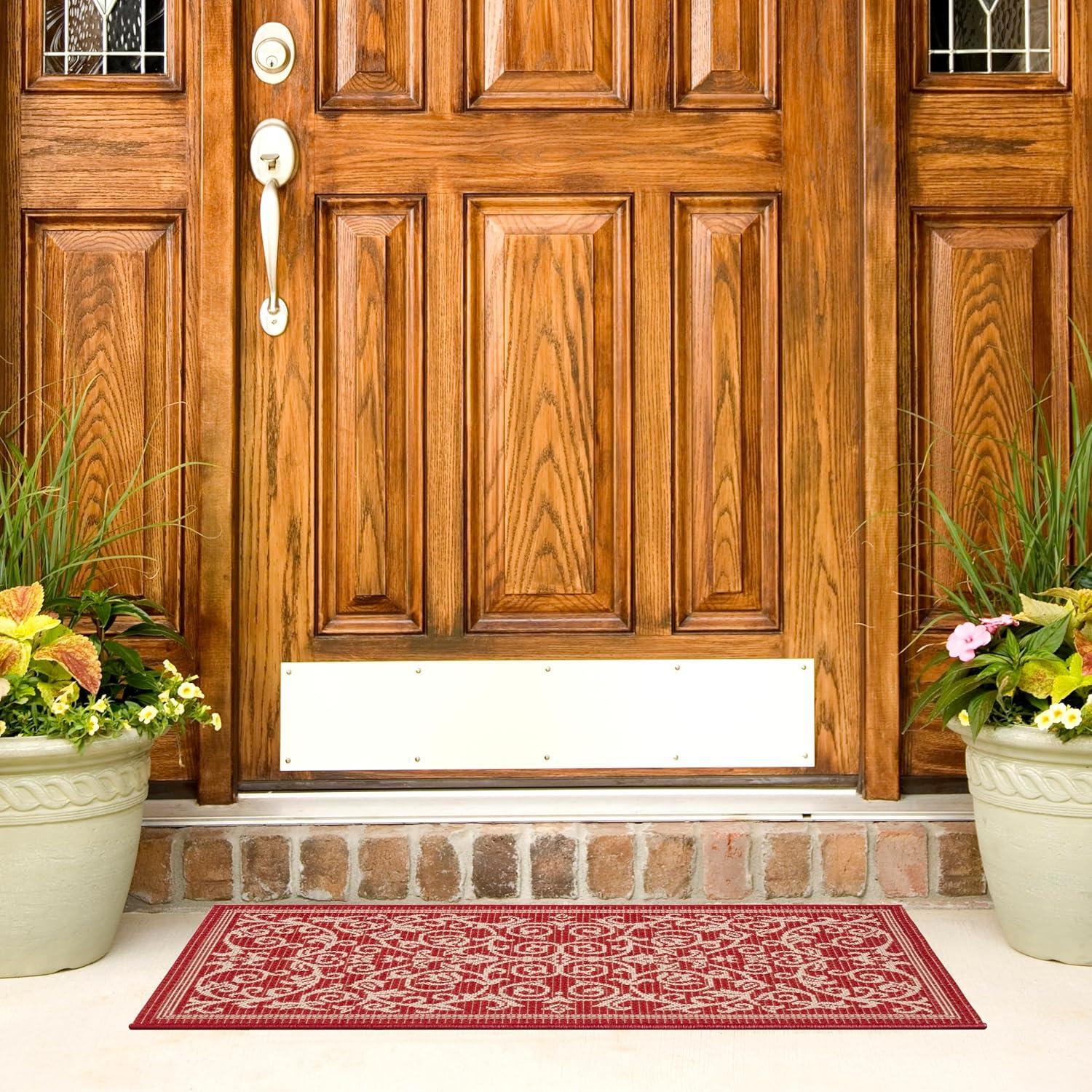 image:imageSAFAVIEH Washable Rug Outdoor Courtyard Collection 4 x 57 Terracotta amp Natural NonShedding amp Easy Cleaning Ideal for Patio Backyard Mudroom CY20983202RedNatural