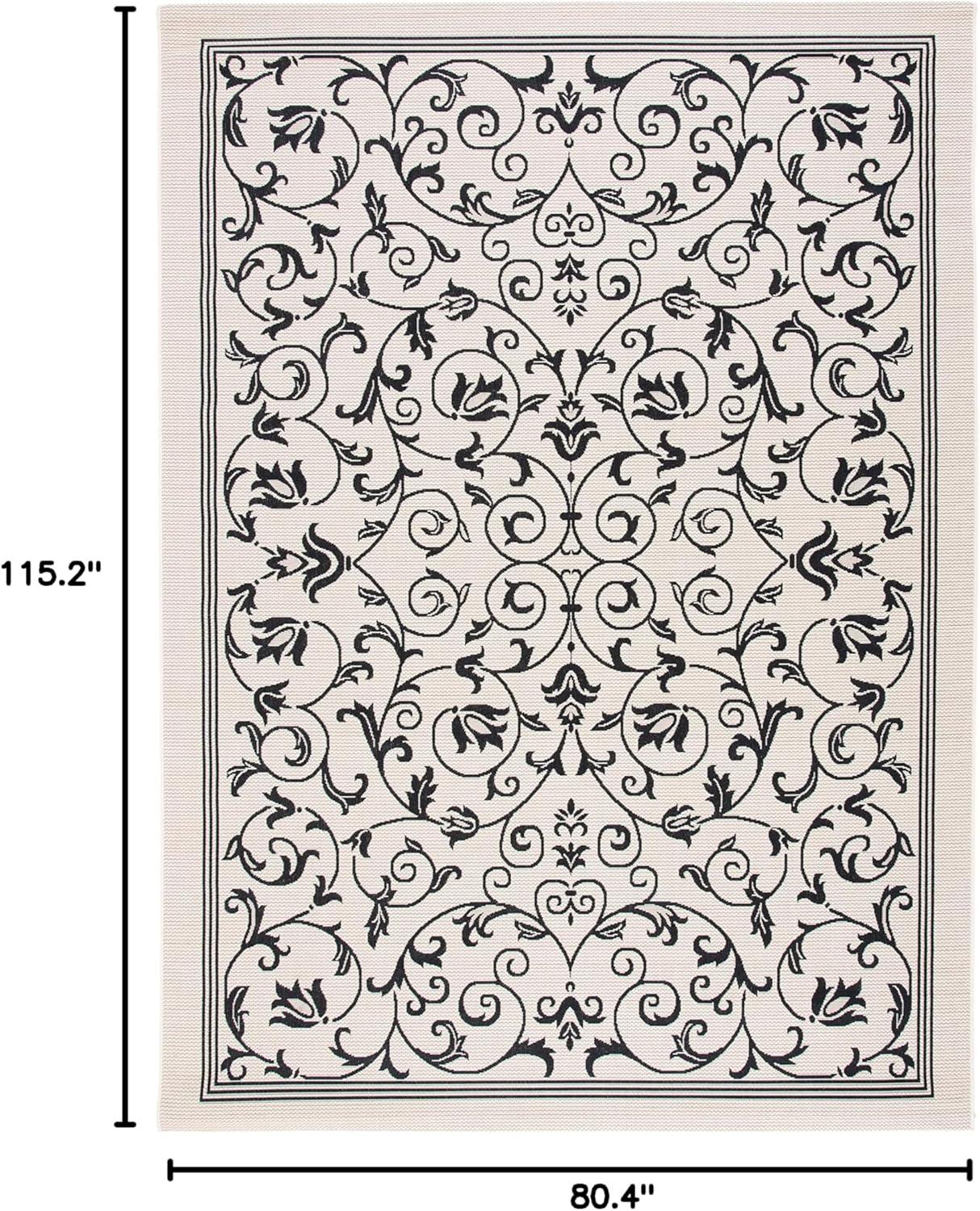 image:imageSAFAVIEH Washable Rug Outdoor Courtyard Collection 4 x 57 Terracotta amp Natural NonShedding amp Easy Cleaning Ideal for Patio Backyard Mudroom CY20983202BlackSand
