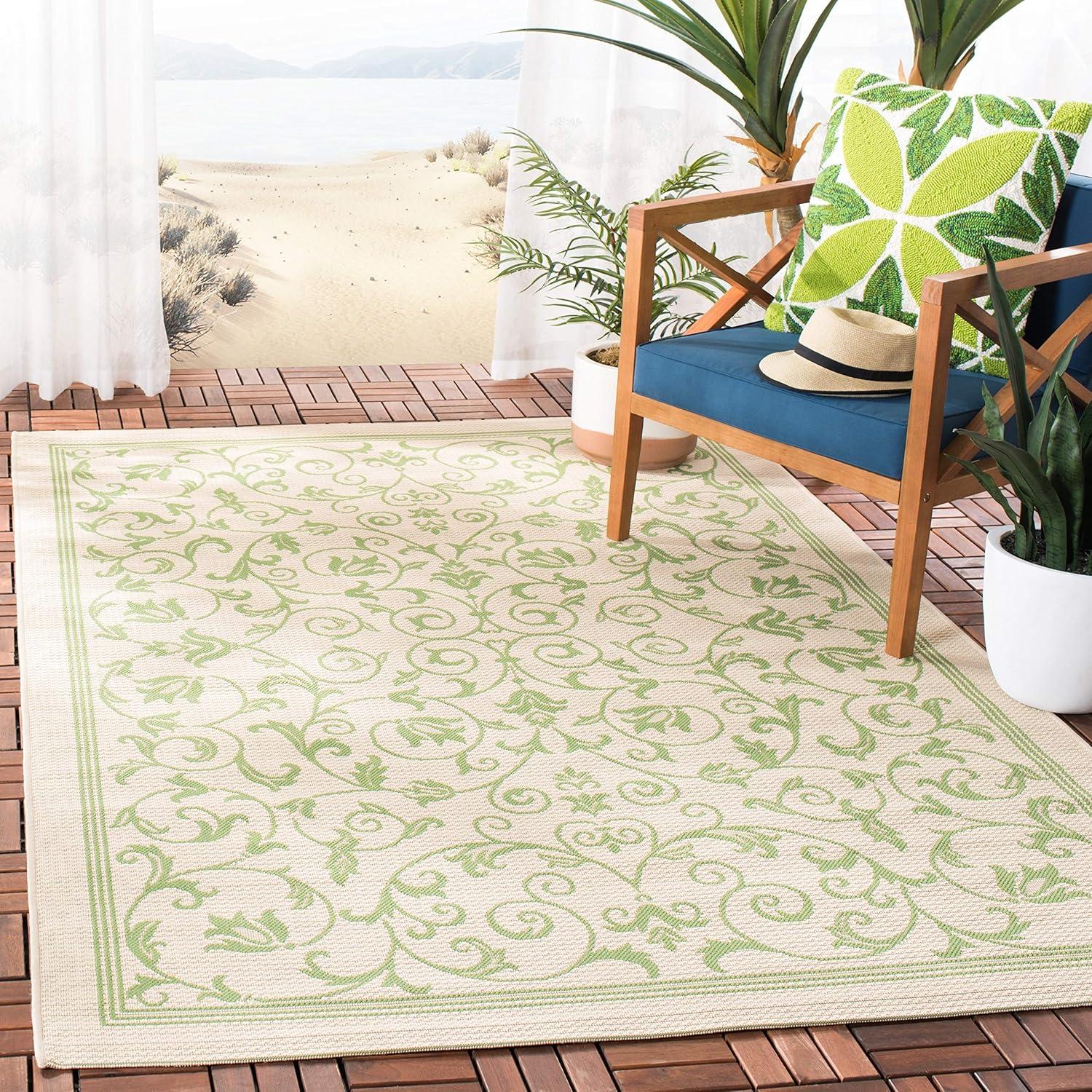 image:imageSAFAVIEH Washable Rug Outdoor Courtyard Collection 4 x 57 Terracotta amp Natural NonShedding amp Easy Cleaning Ideal for Patio Backyard Mudroom CY20983202TerracottaNatural