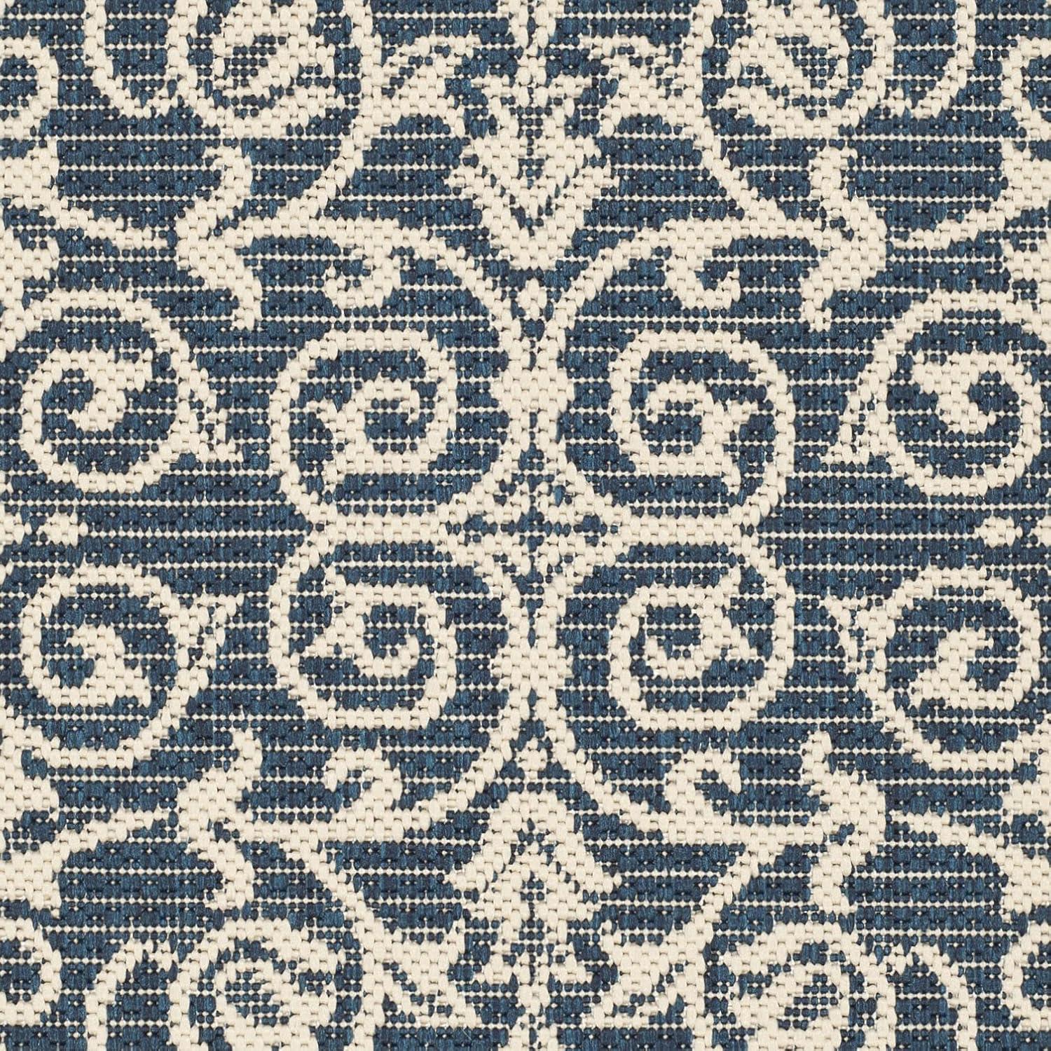 image:imageSAFAVIEH Washable Rug Outdoor Courtyard Collection 4 x 57 Terracotta amp Natural NonShedding amp Easy Cleaning Ideal for Patio Backyard Mudroom CY20983202NavyBeige