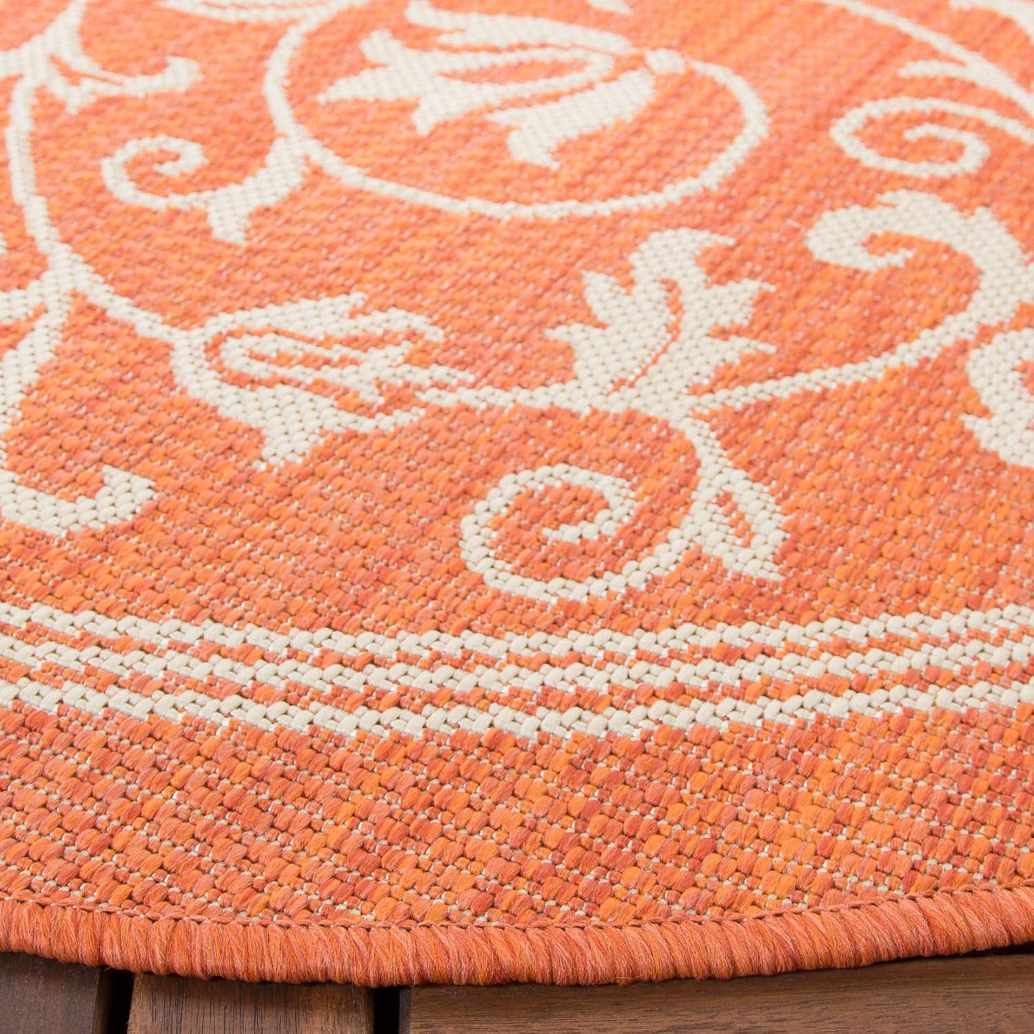 image:imageSAFAVIEH Washable Rug Outdoor Courtyard Collection 4 x 57 Terracotta amp Natural NonShedding amp Easy Cleaning Ideal for Patio Backyard Mudroom CY20983202TerracottaNatural