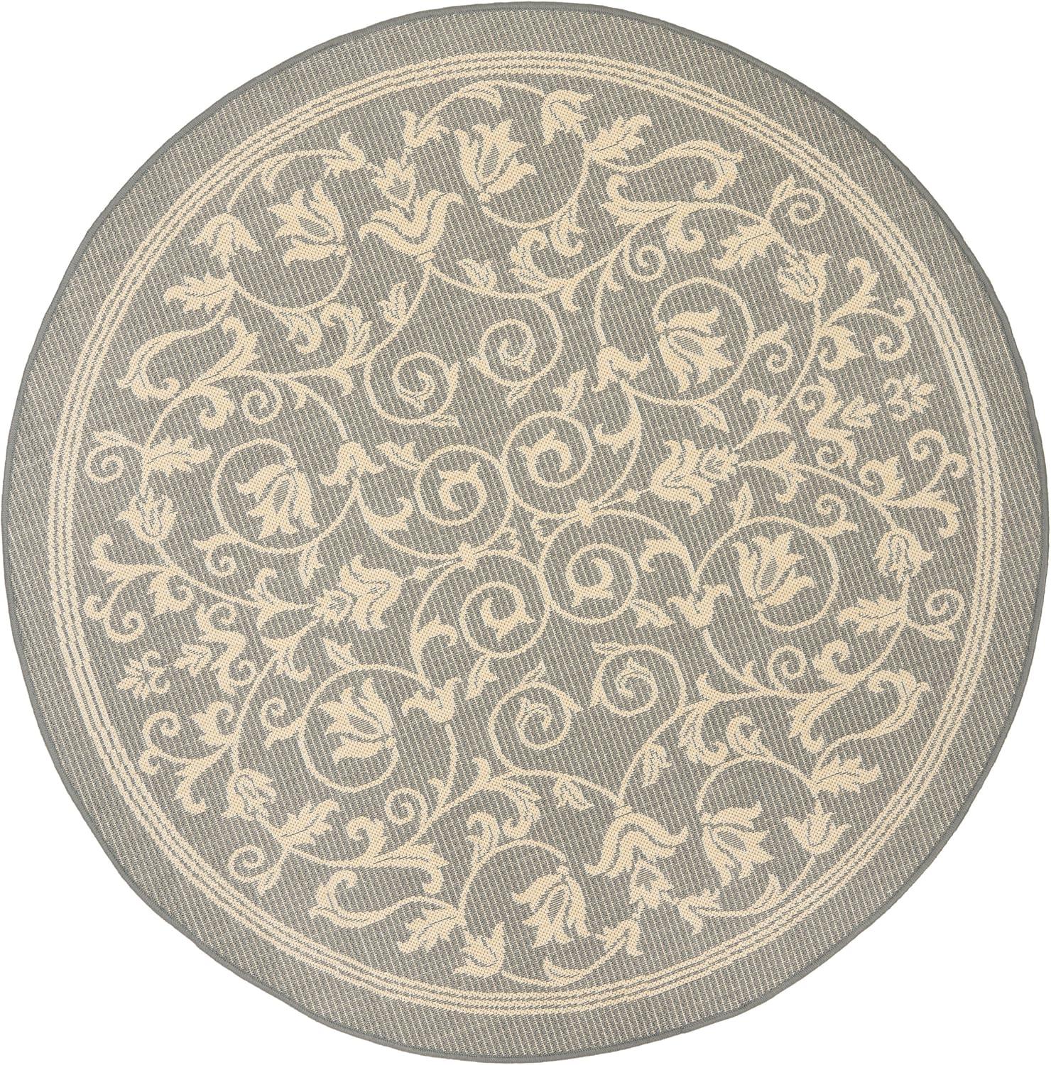 image:imageSAFAVIEH Washable Rug Outdoor Courtyard Collection 4 x 57 Terracotta amp Natural NonShedding amp Easy Cleaning Ideal for Patio Backyard Mudroom CY20983202GreyNatural