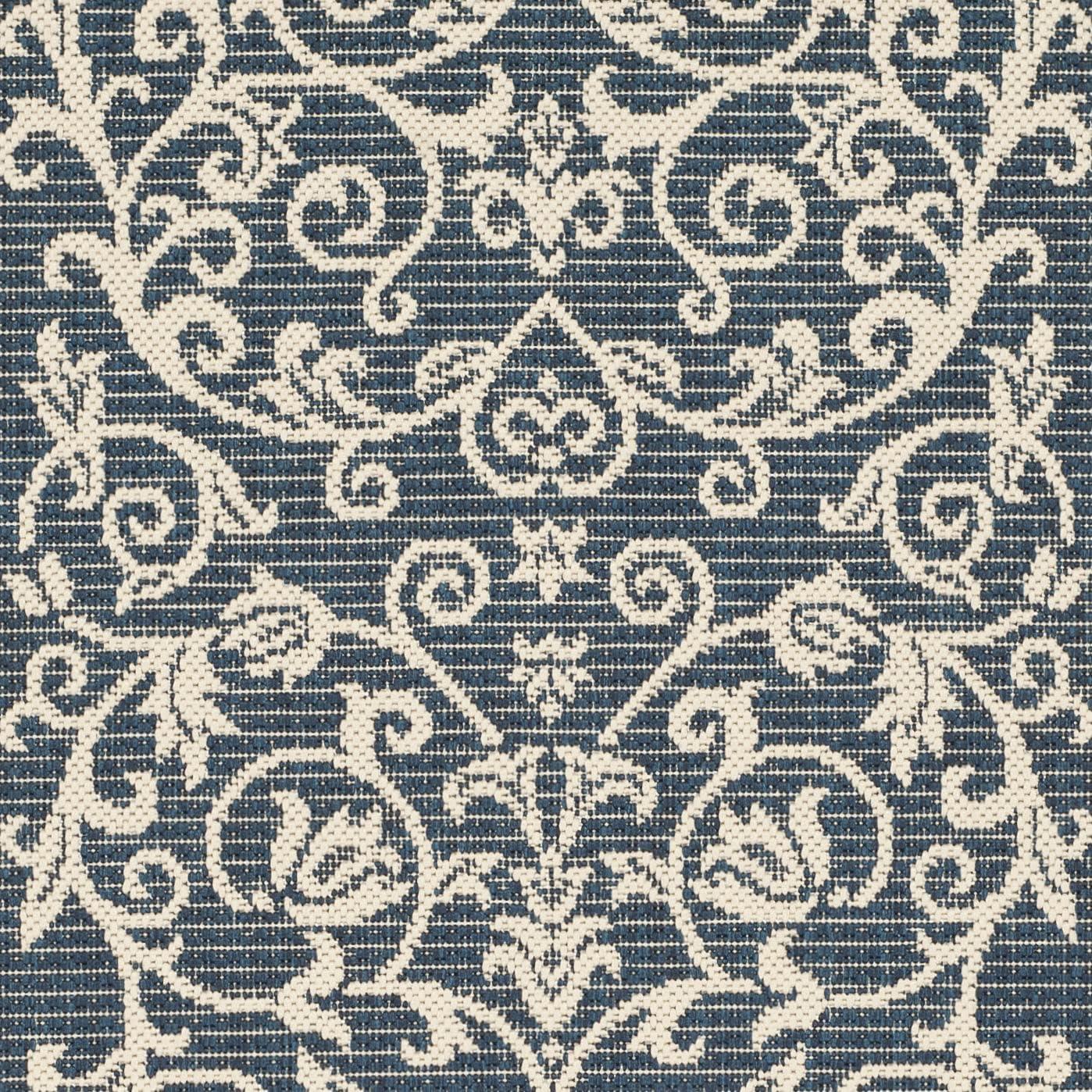 image:imageSAFAVIEH Washable Rug Outdoor Courtyard Collection 4 x 57 Terracotta amp Natural NonShedding amp Easy Cleaning Ideal for Patio Backyard Mudroom CY20983202NavyBeige