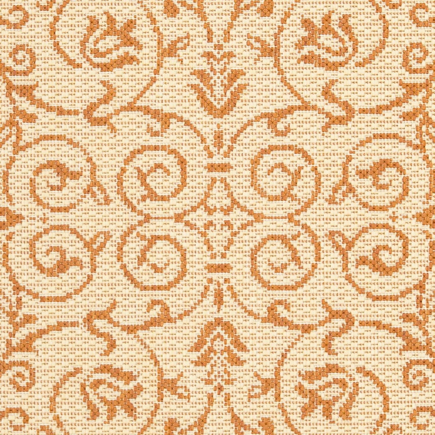 image:imageSAFAVIEH Washable Rug Outdoor Courtyard Collection 4 x 57 Terracotta amp Natural NonShedding amp Easy Cleaning Ideal for Patio Backyard Mudroom CY20983202NaturalTerra