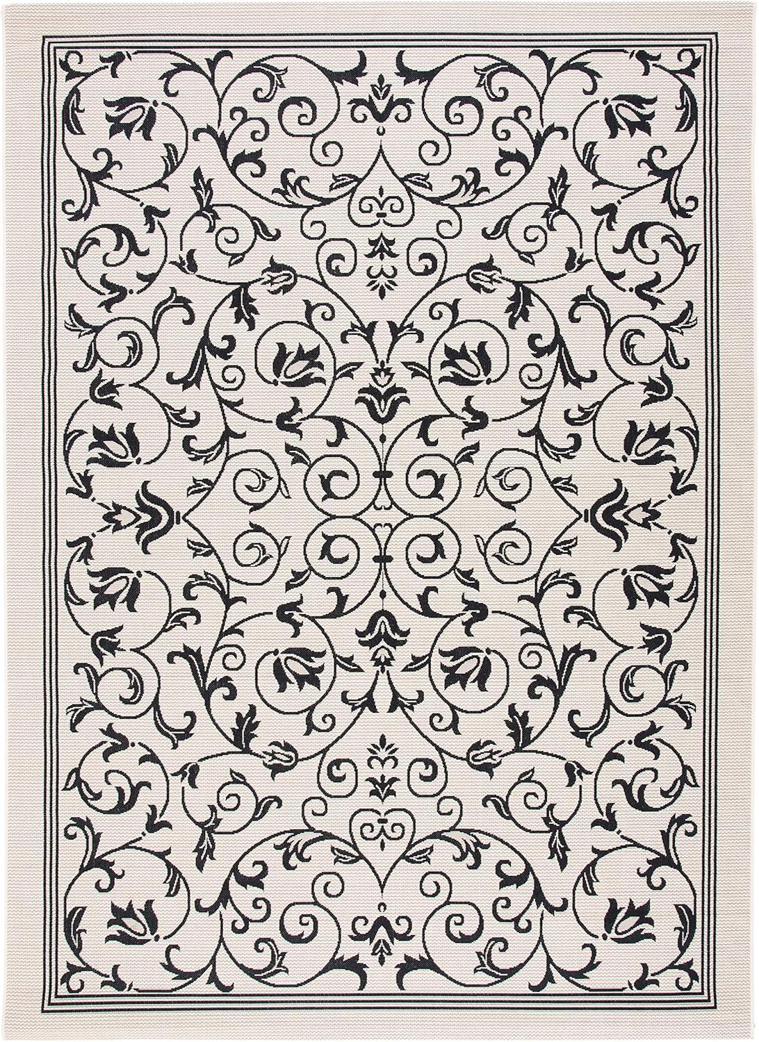 image:imageSAFAVIEH Washable Rug Outdoor Courtyard Collection 4 x 57 Terracotta amp Natural NonShedding amp Easy Cleaning Ideal for Patio Backyard Mudroom CY20983202BlackSand