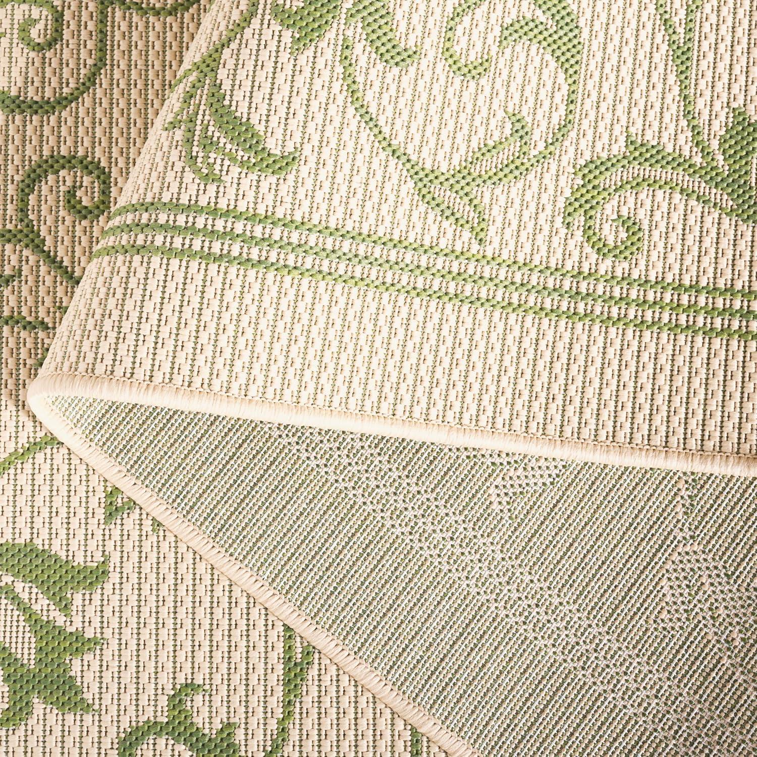 image:imageSAFAVIEH Washable Rug Outdoor Courtyard Collection 4 x 57 Terracotta amp Natural NonShedding amp Easy Cleaning Ideal for Patio Backyard Mudroom CY20983202NaturalOlive