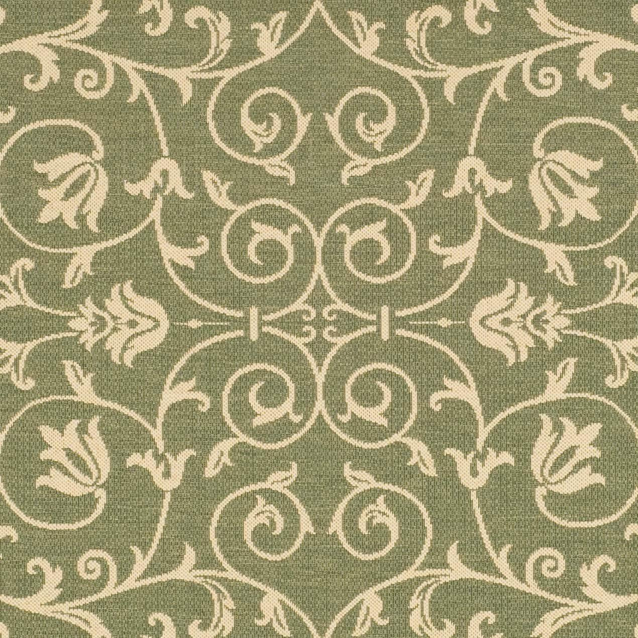 image:imageSAFAVIEH Washable Rug Outdoor Courtyard Collection 4 x 57 Terracotta amp Natural NonShedding amp Easy Cleaning Ideal for Patio Backyard Mudroom CY20983202OliveNatural