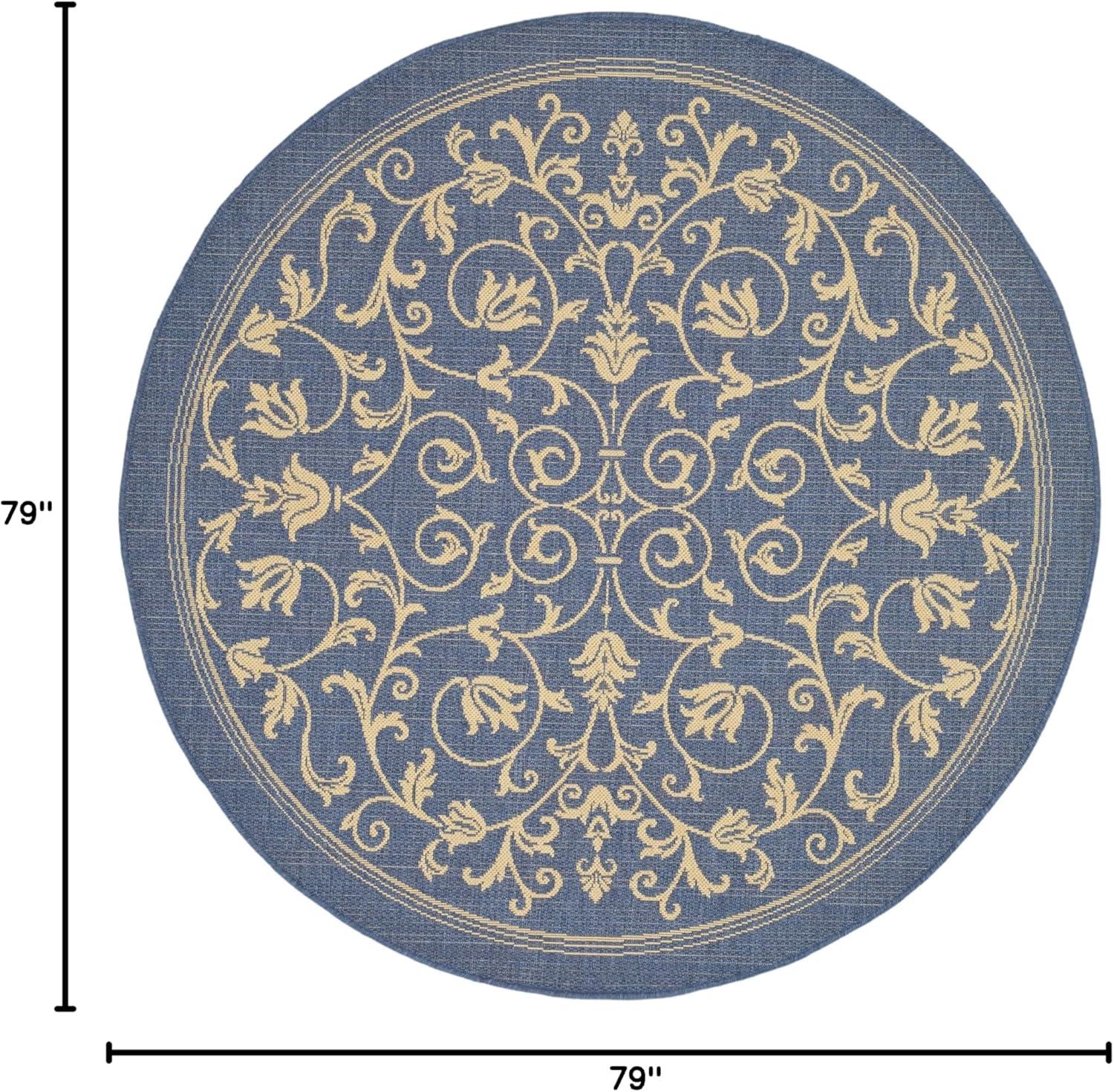 image:imageSAFAVIEH Washable Rug Outdoor Courtyard Collection 4 x 57 Terracotta amp Natural NonShedding amp Easy Cleaning Ideal for Patio Backyard Mudroom CY20983202BlueNatural
