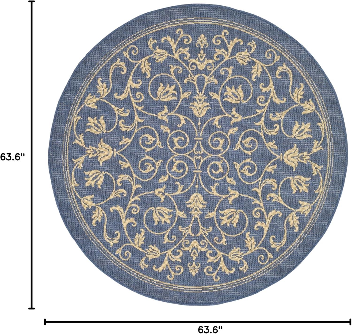 image:imageSAFAVIEH Washable Rug Outdoor Courtyard Collection 4 x 57 Terracotta amp Natural NonShedding amp Easy Cleaning Ideal for Patio Backyard Mudroom CY20983202BlueNatural