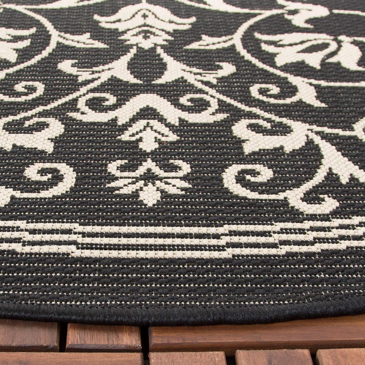 image:imageSAFAVIEH Washable Rug Outdoor Courtyard Collection 4 x 57 Terracotta amp Natural NonShedding amp Easy Cleaning Ideal for Patio Backyard Mudroom CY20983202BlackSand