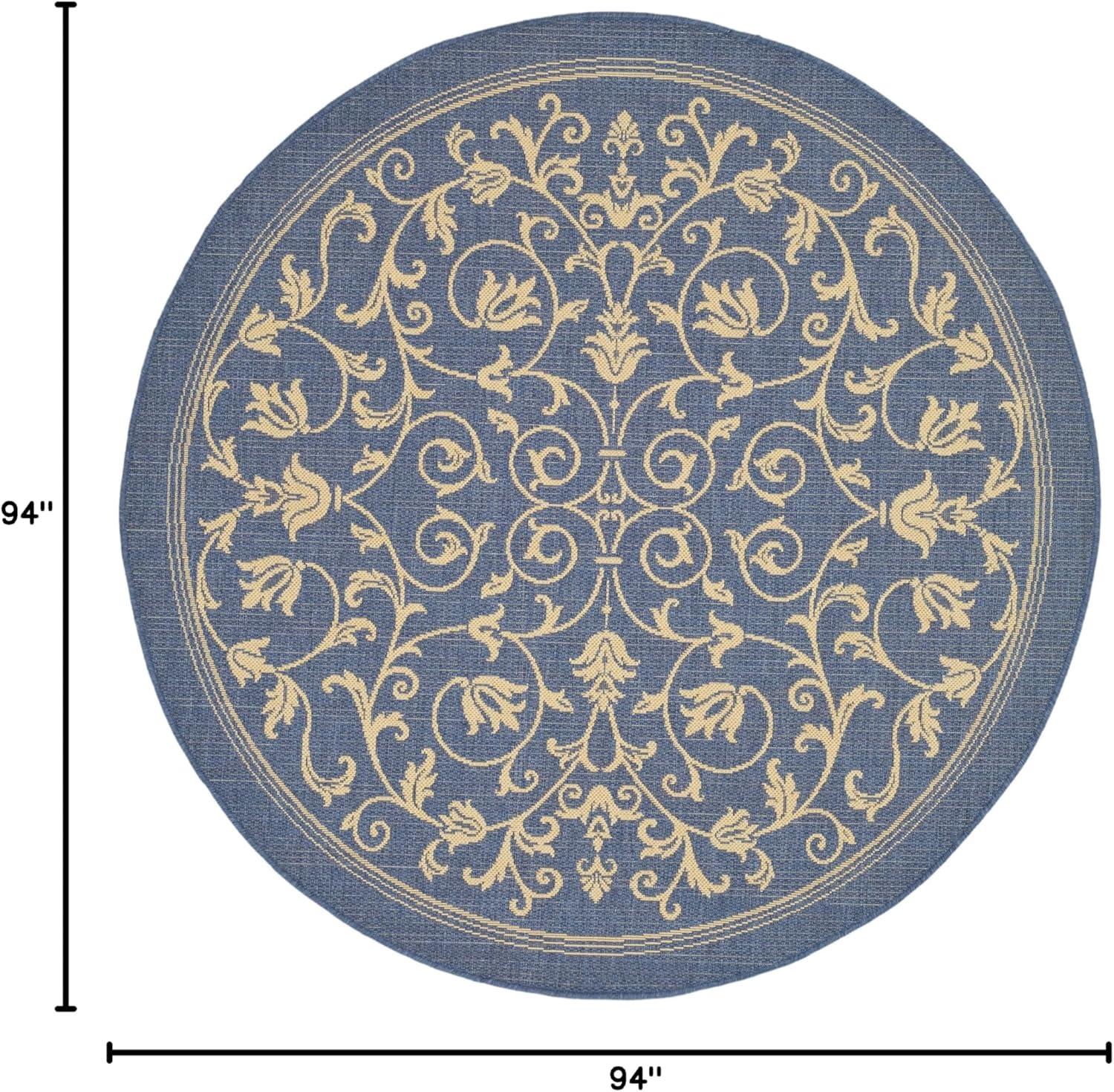 image:imageSAFAVIEH Washable Rug Outdoor Courtyard Collection 4 x 57 Terracotta amp Natural NonShedding amp Easy Cleaning Ideal for Patio Backyard Mudroom CY20983202BlueNatural