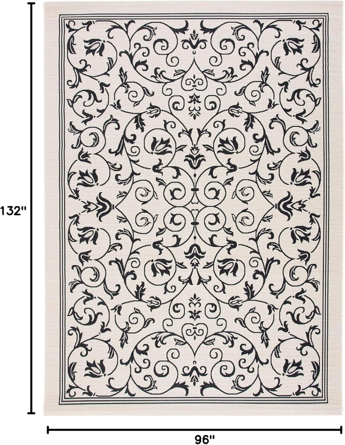 image:imageSAFAVIEH Washable Rug Outdoor Courtyard Collection 4 x 57 Terracotta amp Natural NonShedding amp Easy Cleaning Ideal for Patio Backyard Mudroom CY20983202BlackSand