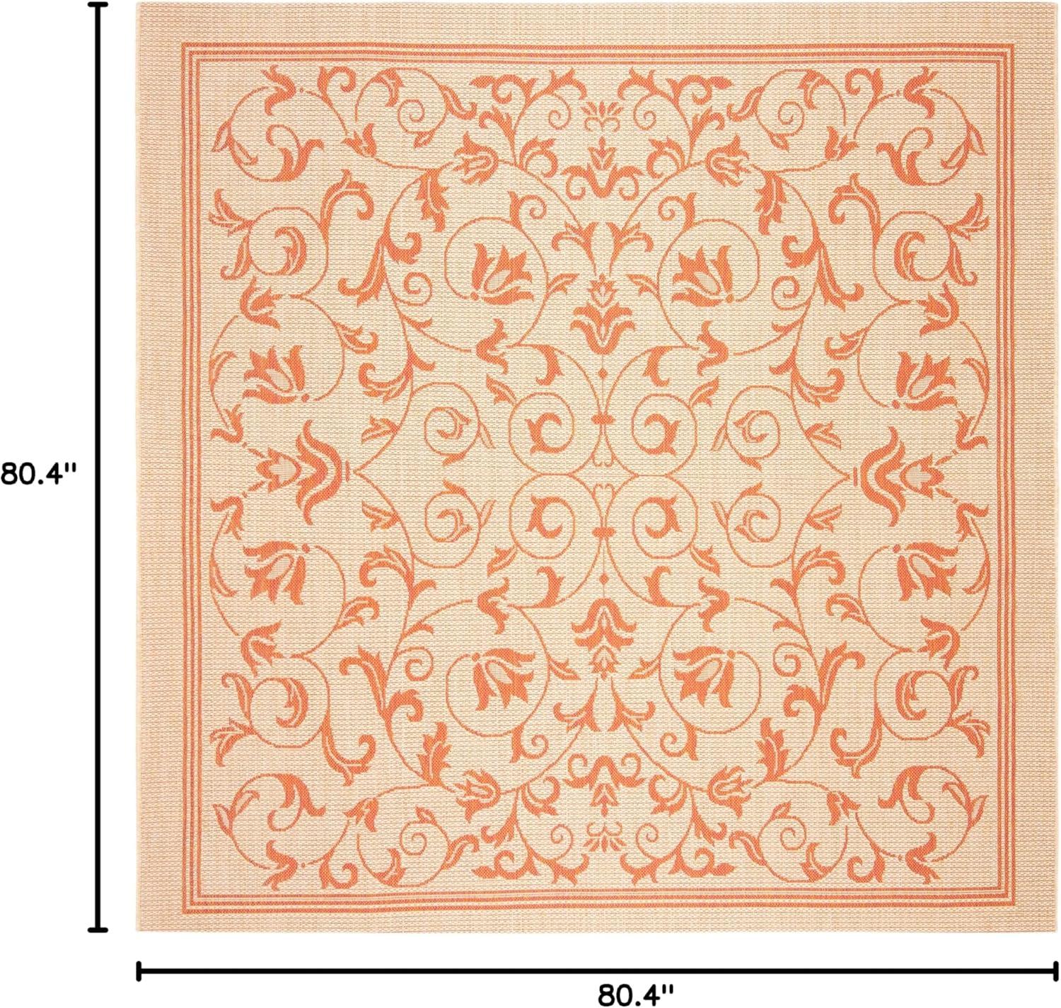 image:imageSAFAVIEH Washable Rug Outdoor Courtyard Collection 4 x 57 Terracotta amp Natural NonShedding amp Easy Cleaning Ideal for Patio Backyard Mudroom CY20983202NaturalTerra