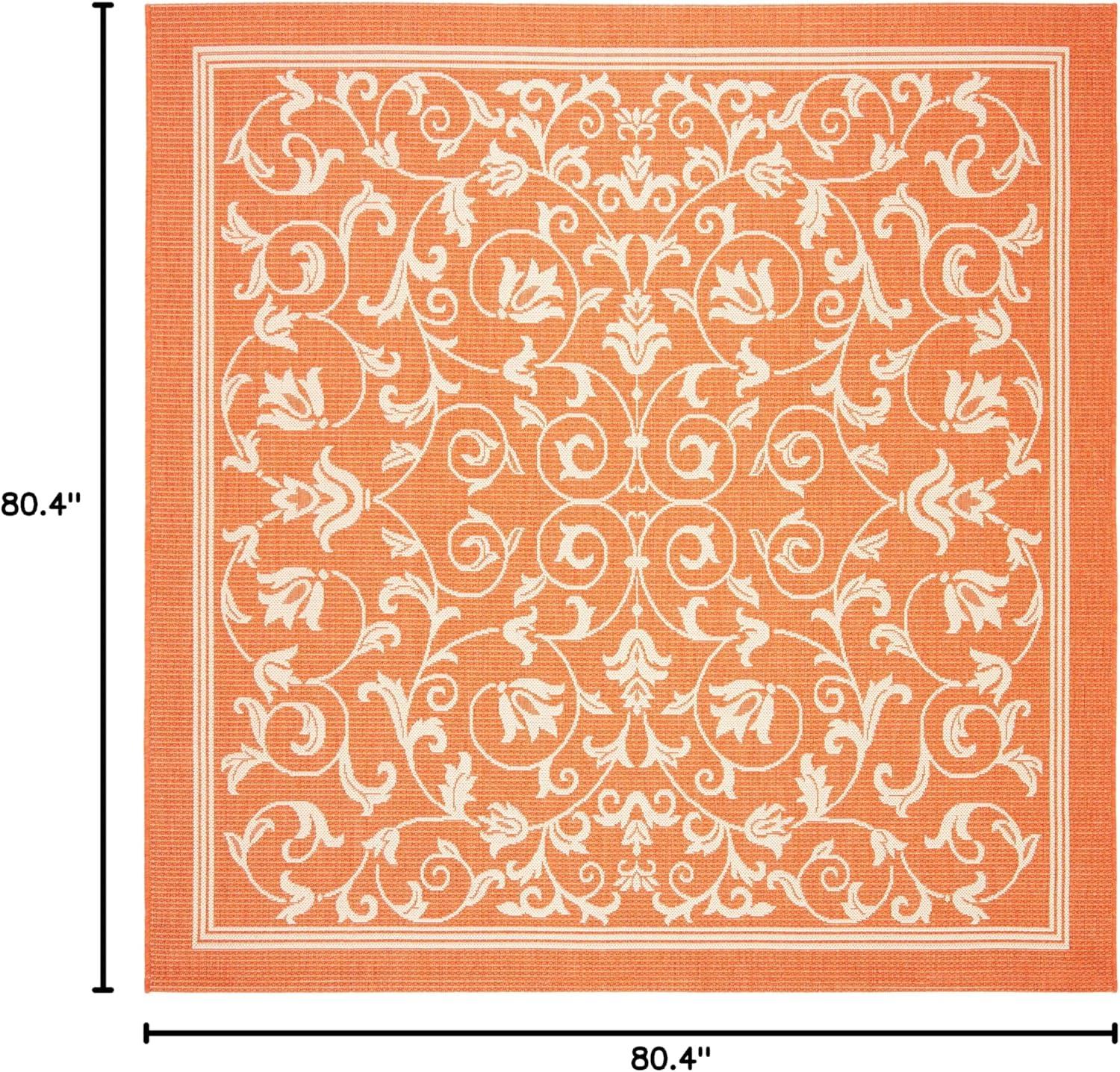 image:imageSAFAVIEH Washable Rug Outdoor Courtyard Collection 4 x 57 Terracotta amp Natural NonShedding amp Easy Cleaning Ideal for Patio Backyard Mudroom CY20983202TerracottaNatural