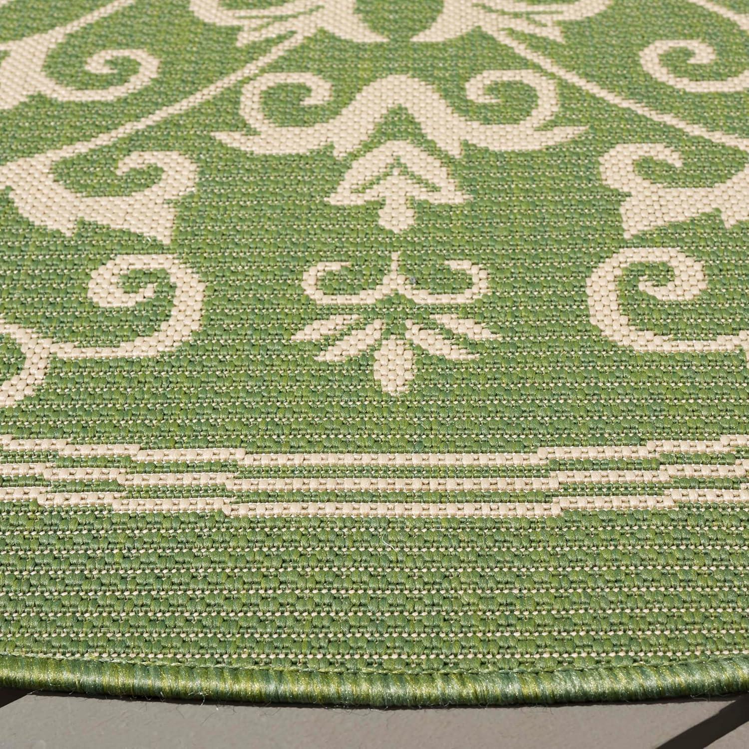 image:imageSAFAVIEH Washable Rug Outdoor Courtyard Collection 4 x 57 Terracotta amp Natural NonShedding amp Easy Cleaning Ideal for Patio Backyard Mudroom CY20983202OliveNatural