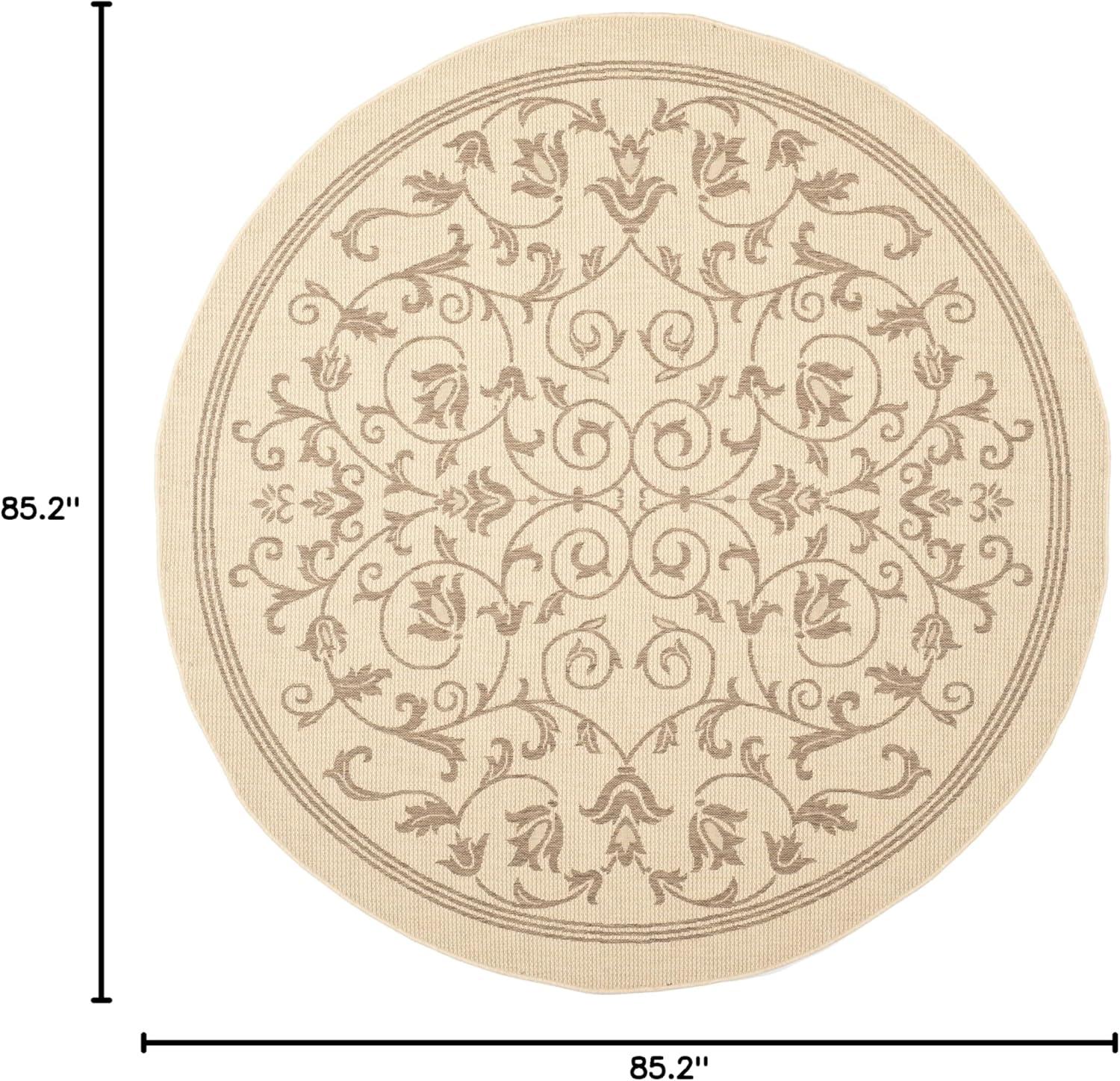 image:imageSAFAVIEH Washable Rug Outdoor Courtyard Collection 4 x 57 Terracotta amp Natural NonShedding amp Easy Cleaning Ideal for Patio Backyard Mudroom CY20983202NaturalBrown