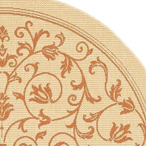image:imageSAFAVIEH Washable Rug Outdoor Courtyard Collection 4 x 57 Terracotta amp Natural NonShedding amp Easy Cleaning Ideal for Patio Backyard Mudroom CY20983202NaturalTerra