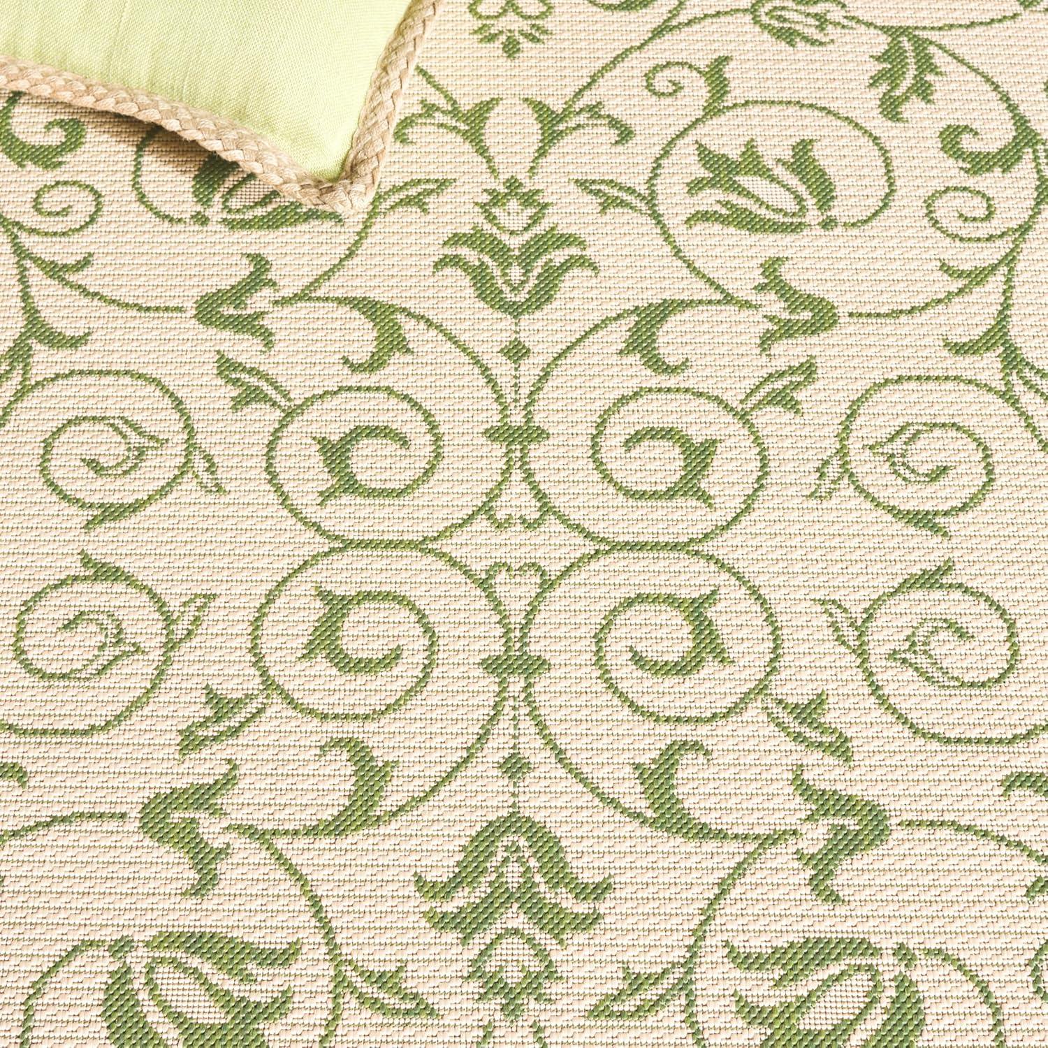 image:imageSAFAVIEH Washable Rug Outdoor Courtyard Collection 4 x 57 Terracotta amp Natural NonShedding amp Easy Cleaning Ideal for Patio Backyard Mudroom CY20983202NaturalOlive