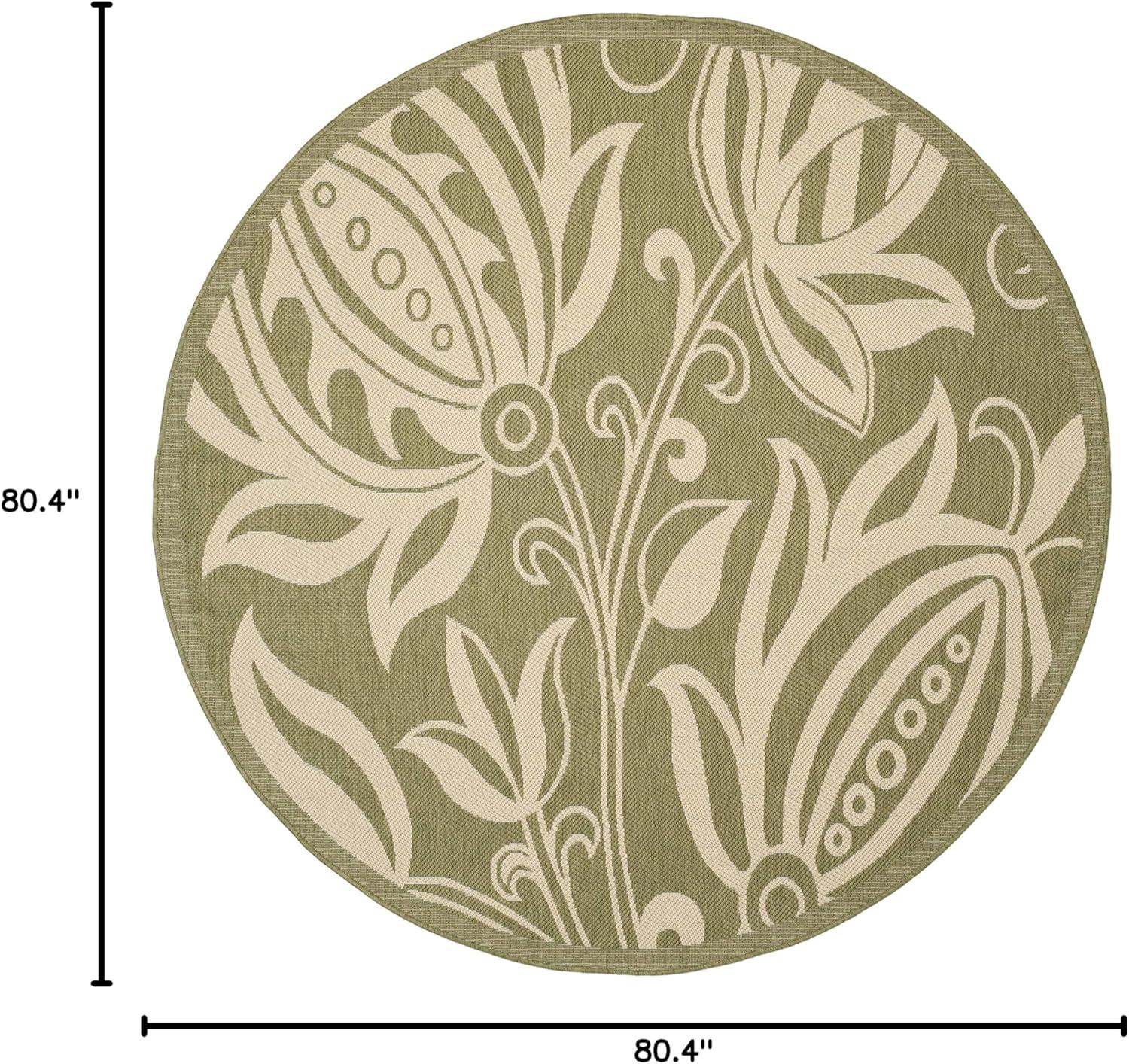 image:imageSAFAVIEH Washable Rug Outdoor Courtyard Collection 53 x 77 Chocolate amp Natural NonShedding amp Easy Cleaning Ideal for Patio Backyard Mudroom CY29613409OliveNatural
