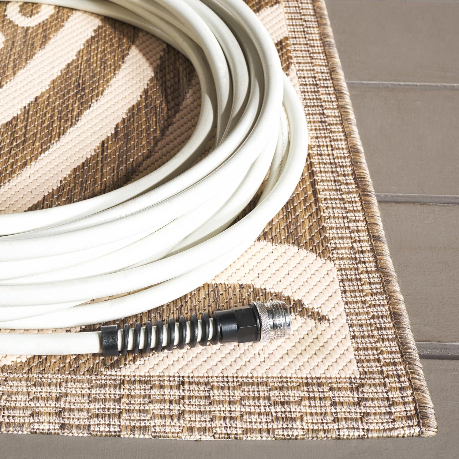 image:imageSAFAVIEH Washable Rug Outdoor Courtyard Collection 53 x 77 Chocolate amp Natural NonShedding amp Easy Cleaning Ideal for Patio Backyard Mudroom CY29613409BrownNatural