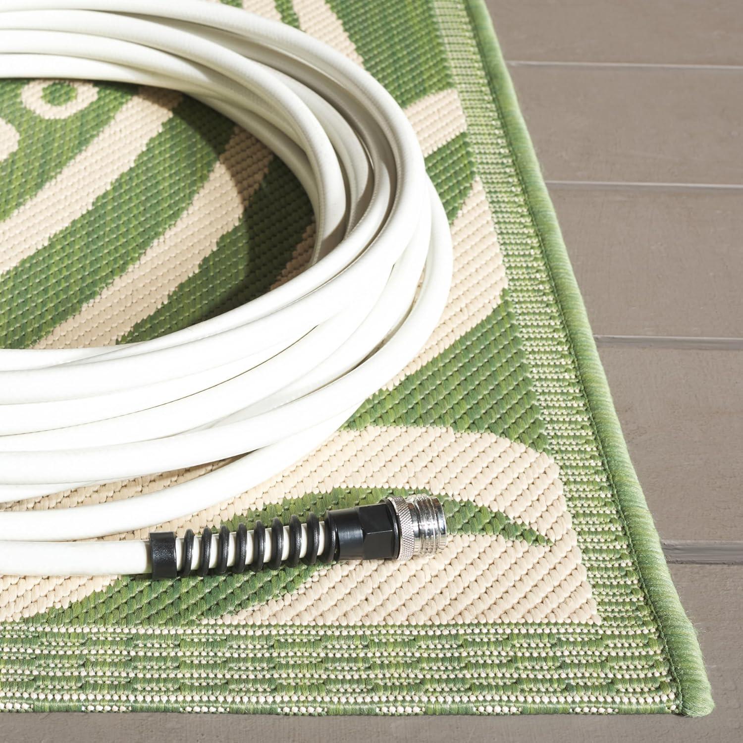 image:imageSAFAVIEH Washable Rug Outdoor Courtyard Collection 53 x 77 Chocolate amp Natural NonShedding amp Easy Cleaning Ideal for Patio Backyard Mudroom CY29613409OliveNatural