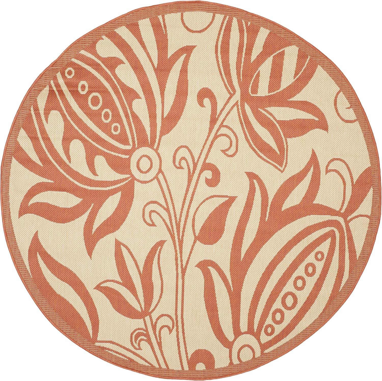 image:imageSAFAVIEH Washable Rug Outdoor Courtyard Collection 53 x 77 Chocolate amp Natural NonShedding amp Easy Cleaning Ideal for Patio Backyard Mudroom CY29613409NaturalTerra