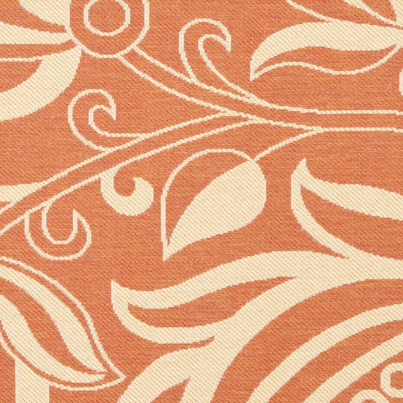 image:imageSAFAVIEH Washable Rug Outdoor Courtyard Collection 53 x 77 Chocolate amp Natural NonShedding amp Easy Cleaning Ideal for Patio Backyard Mudroom CY29613409TerracottaNatural