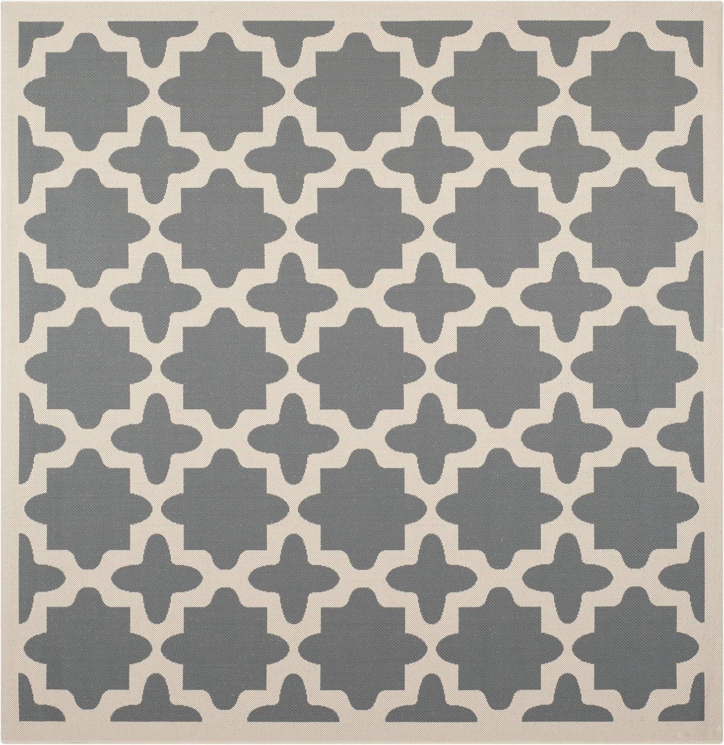image:imageSAFAVIEH Washable Rug Outdoor Courtyard Collection 67 x 96 Green amp Beige NonShedding amp Easy Cleaning Ideal for Patio Backyard Mudroom CY6913244AnthraciteBeige
