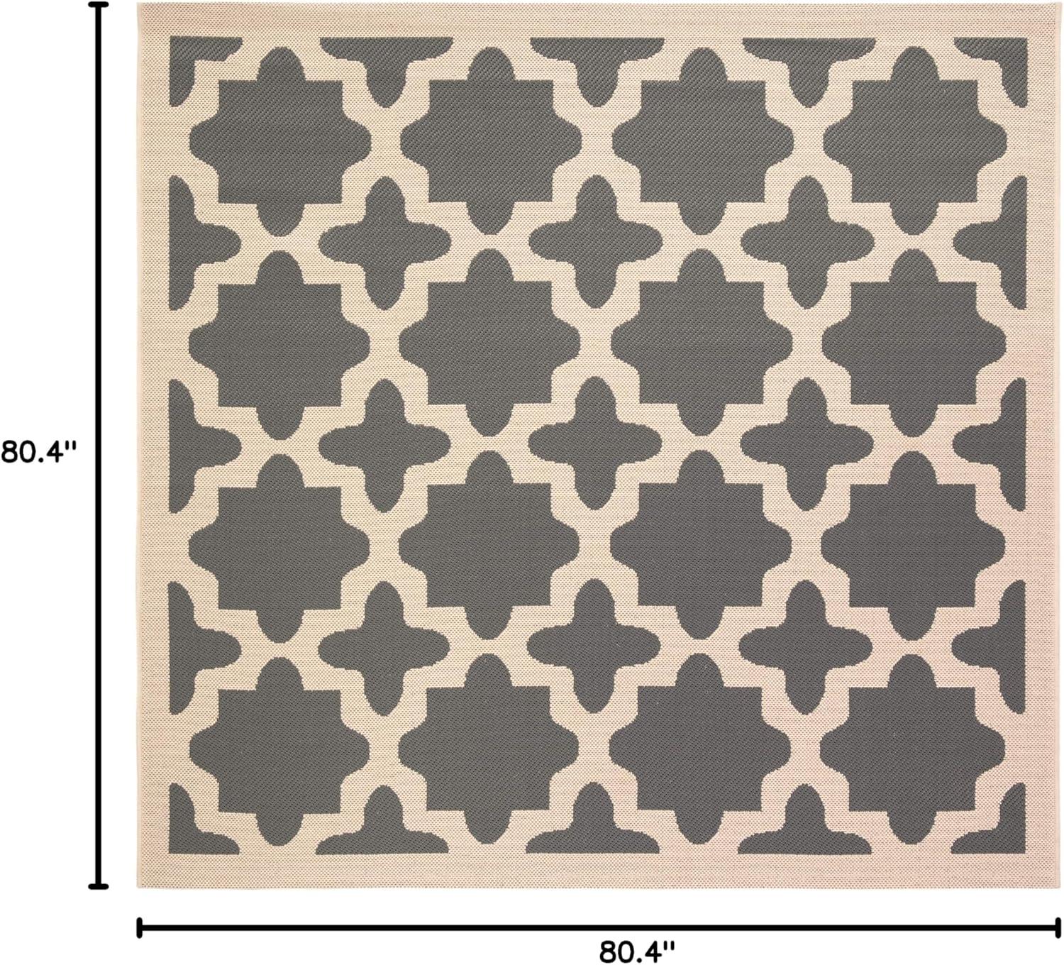 image:imageSAFAVIEH Washable Rug Outdoor Courtyard Collection 67 x 96 Green amp Beige NonShedding amp Easy Cleaning Ideal for Patio Backyard Mudroom CY6913244AnthraciteBeige